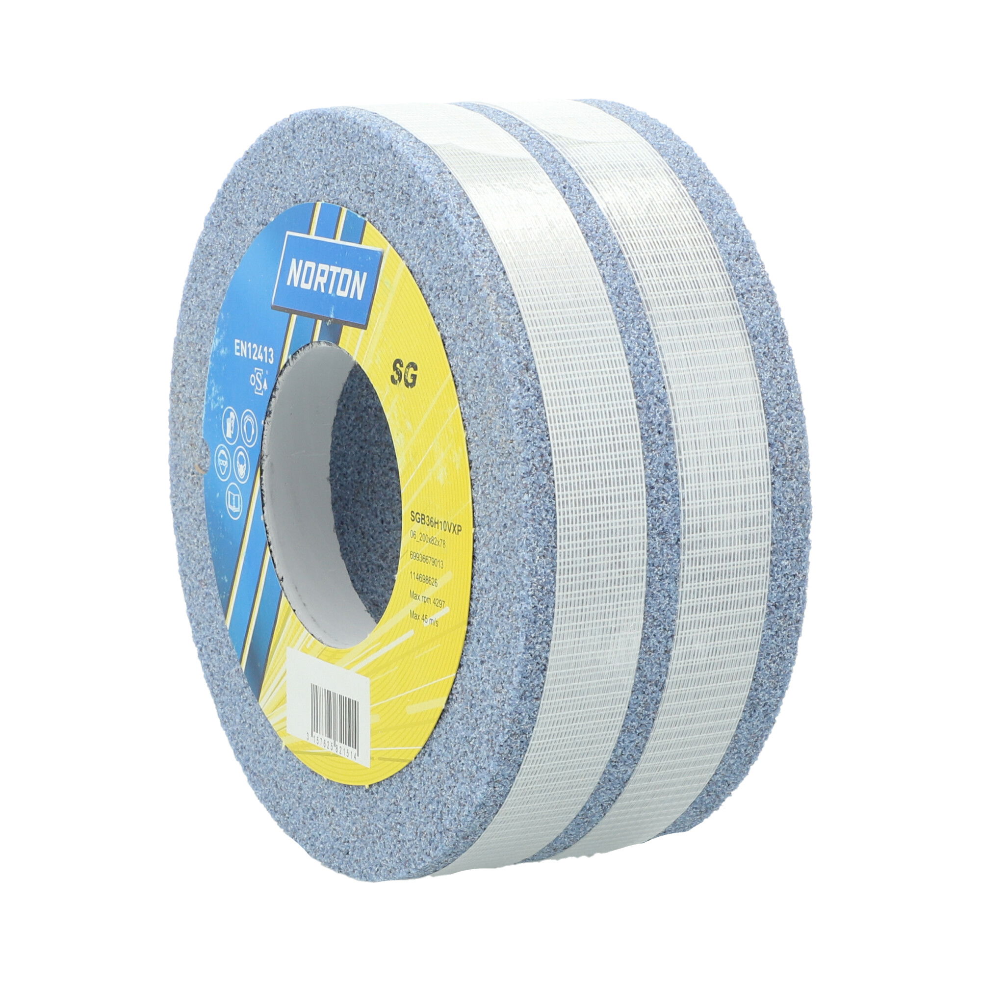 Norton Hengeres fazék alakú köszörűkorong Ø200x82x78 mm SGB 36 H10 VXP, 2 db/csomag termék fő termékképe