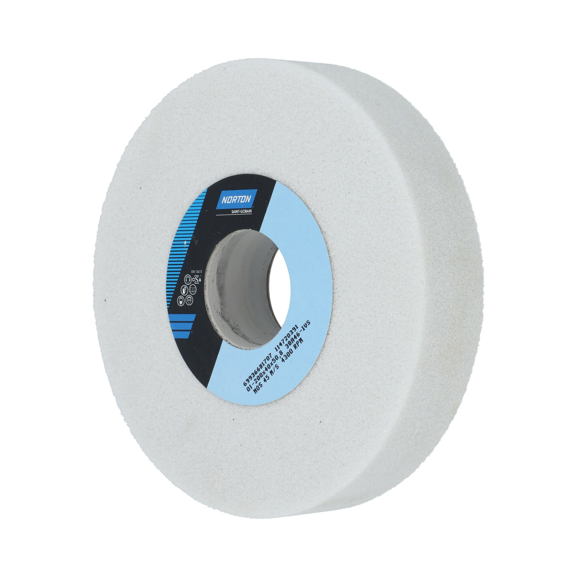 Norton Egyenes köszörűkorong Ø200x40x50,8 mm 38A 46 I VS termék fő termékképe
