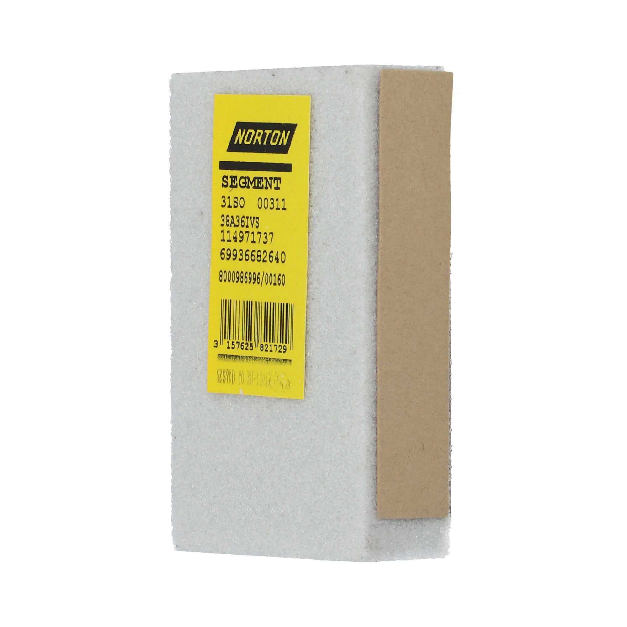 Norton Köszörűkő szegmens 25x70x110 mm 38A 36 I VS, 4 db/csomag termék fő termékképe