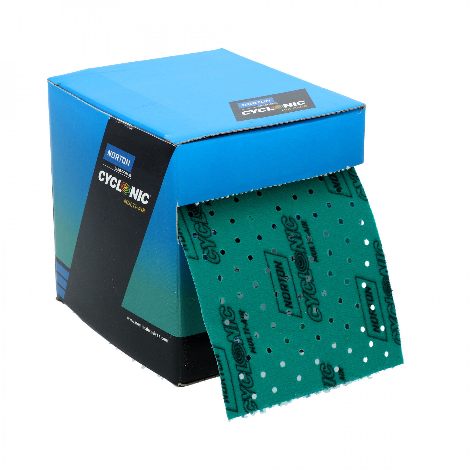 Norton Cyclonic Multi-Air gyalupapírok tekercsben 115mmx12m zöld, 4 db/csomag termék fő termékképe
