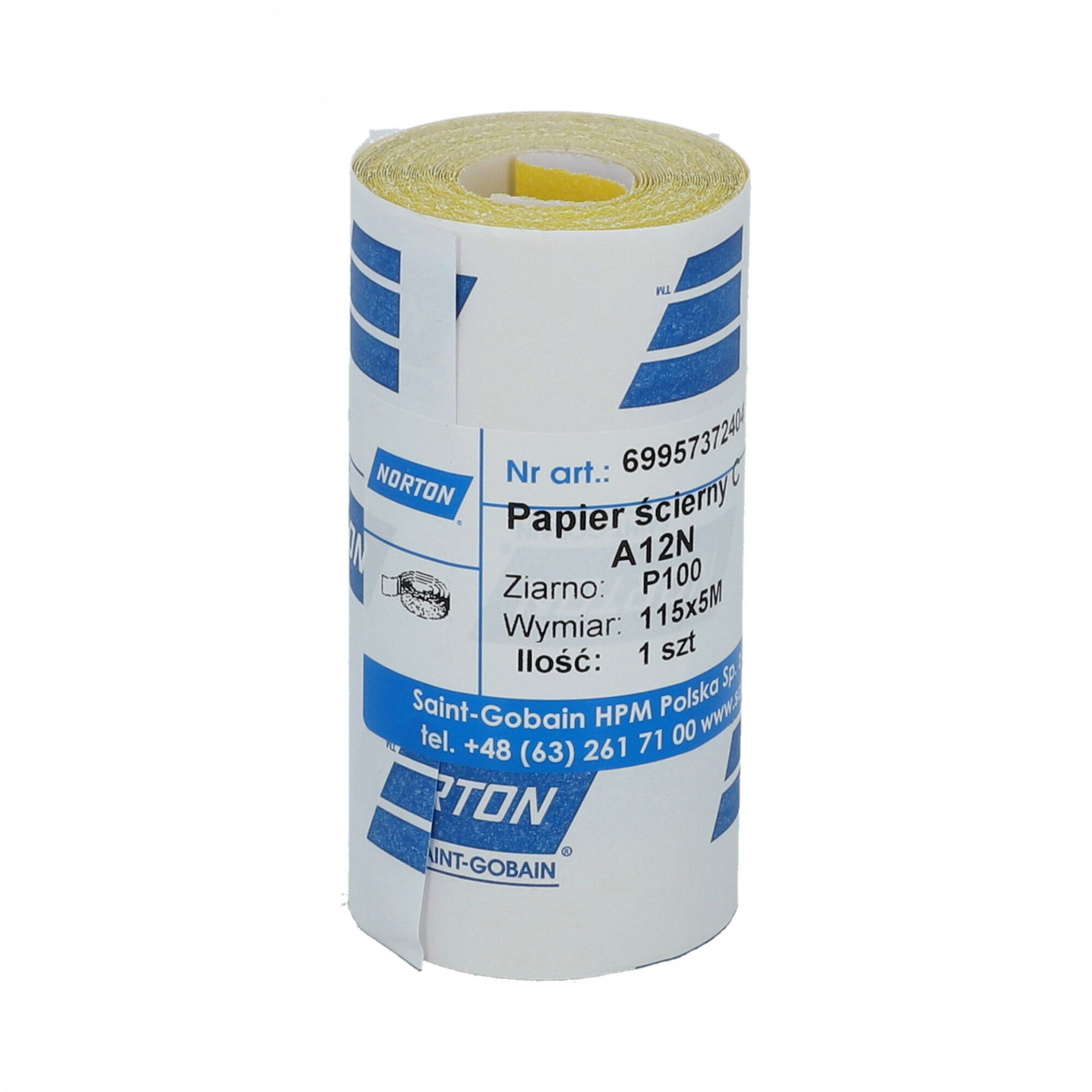 Norton A12N csiszolótekercs 115mmx5m P100 termék fő termékképe