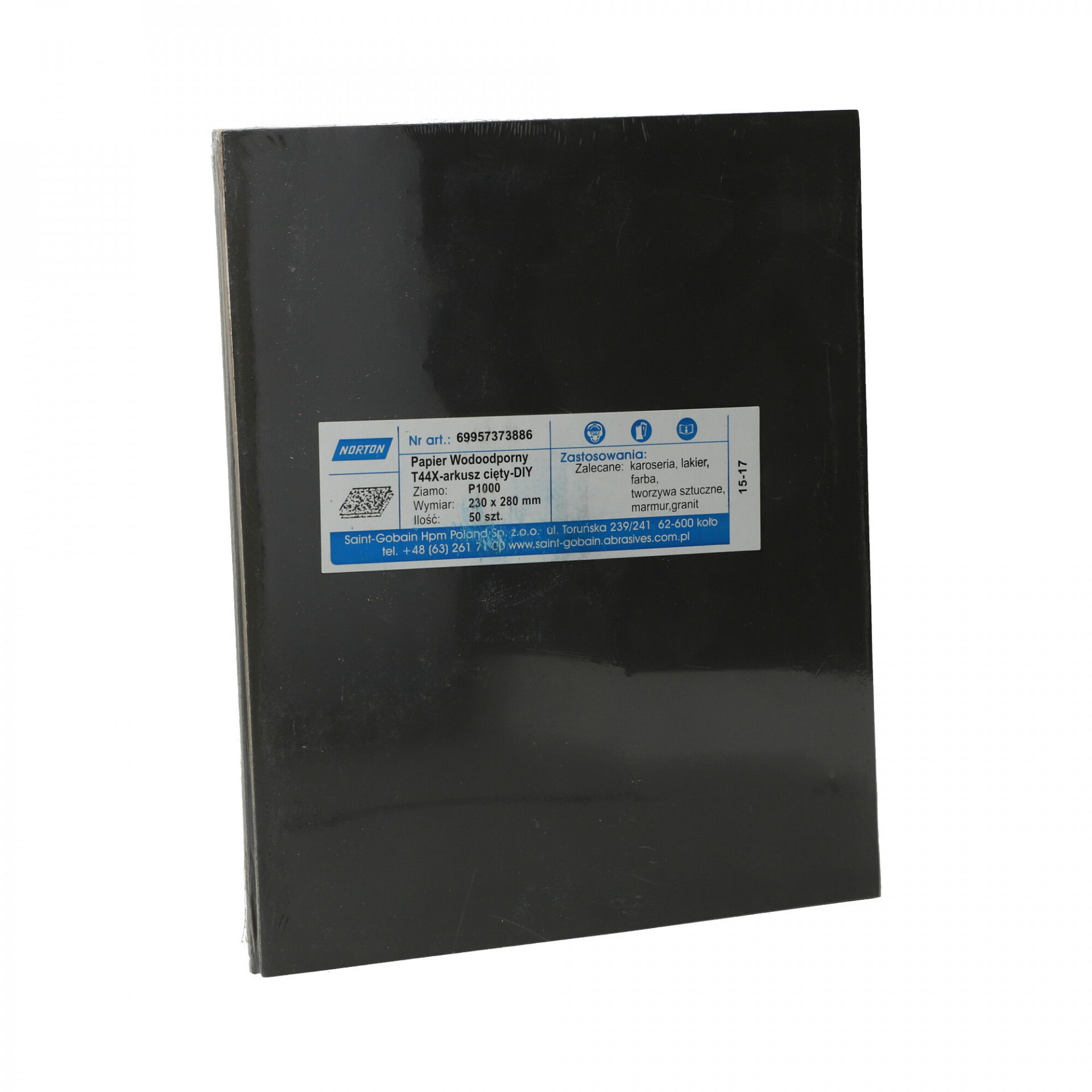 Norton T44X vízálló csiszolópapír 230x280mm P1000, 50db/csomag termék fő termékképe