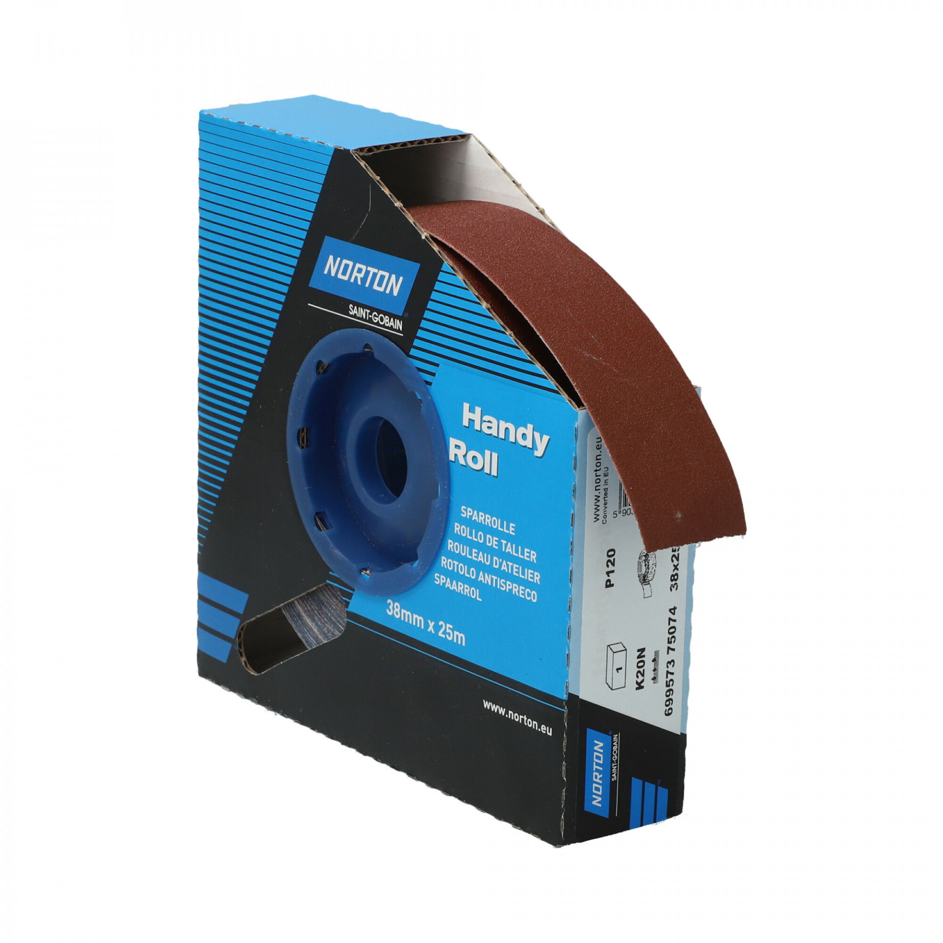 Norton K20N csiszolóvászon műhelytekercs 38mmx25m P120 termék fő termékképe