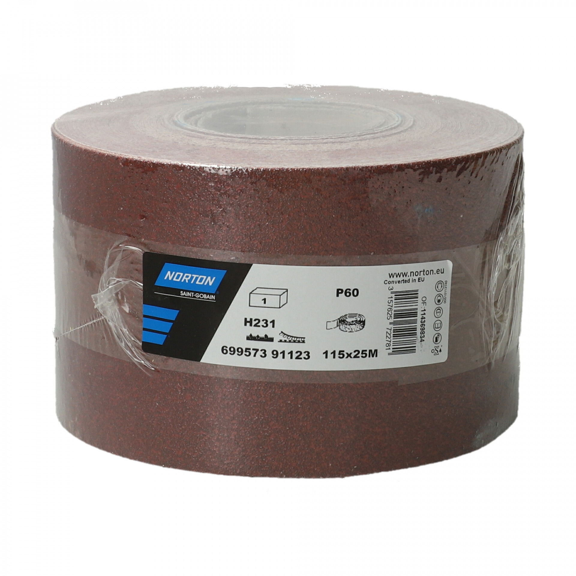 Norton H231 csiszolótekercs 115mmx25m P60 termék fő termékképe