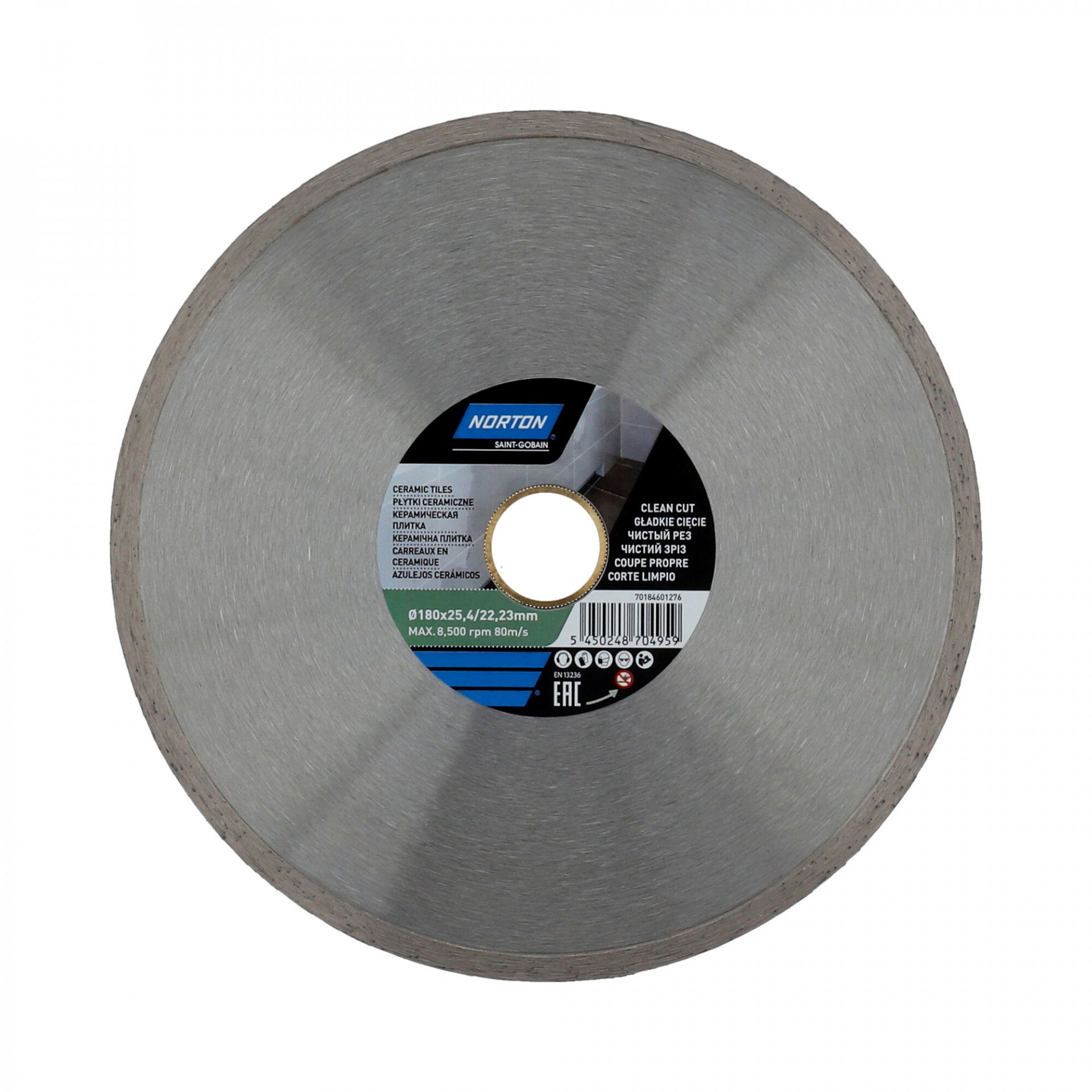 Norton Ceramic Tiles gyémánt vágókorong Ø180x25,4/22,23 mm termék fő termékképe