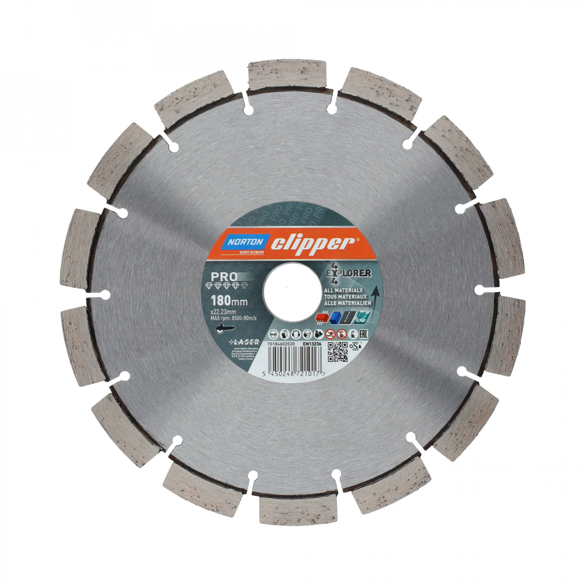 Norton Clipper 4X4 Explorer gyémánt vágókorong Ø180x22,23 mm termék fő termékképe
