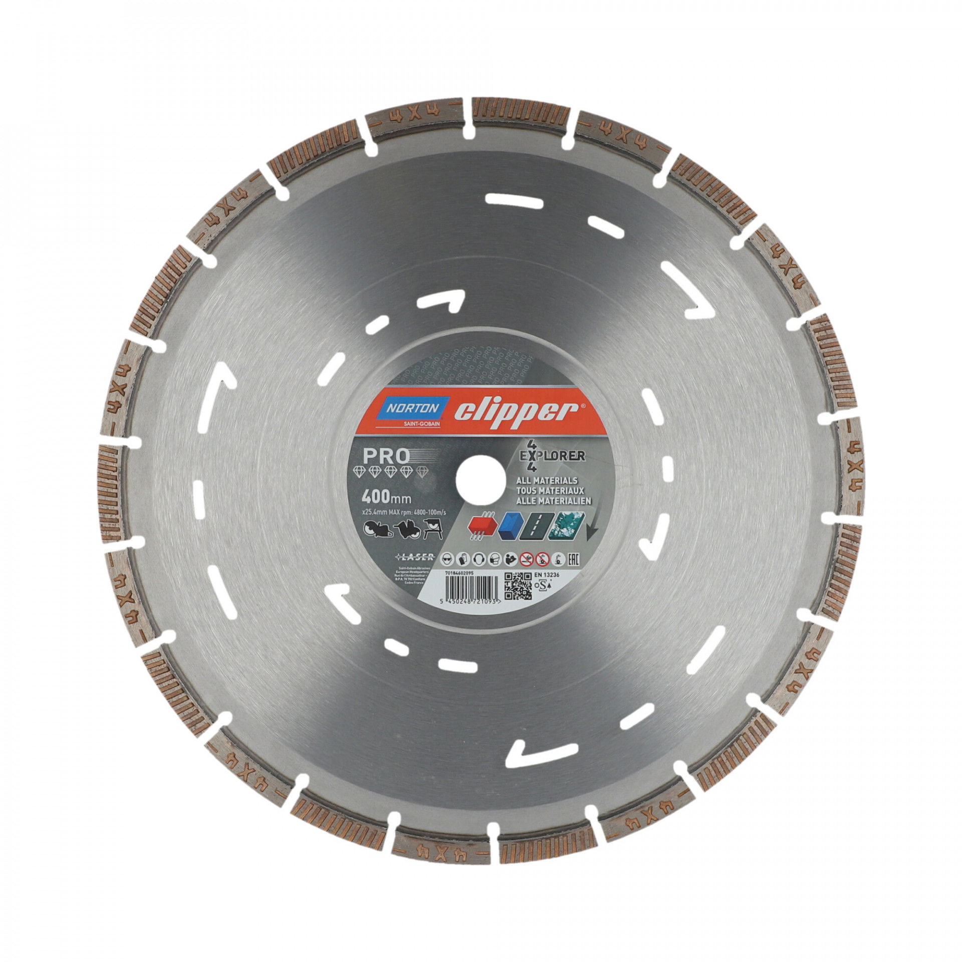 Norton Clipper Pro 4X4 Explorer gyémánt vágókorong Ø400x25,4 mm termék fő termékképe