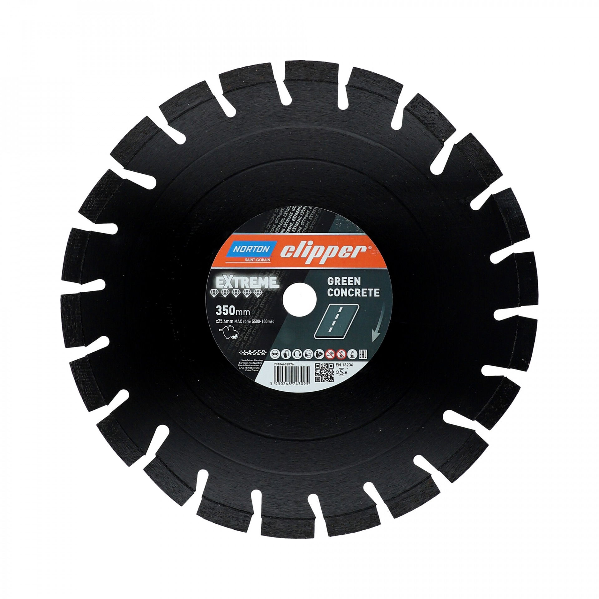 Norton Clipper Extreme Green Concrete gyémánt vágókorong Ø400x25,4 mm termék fő termékképe