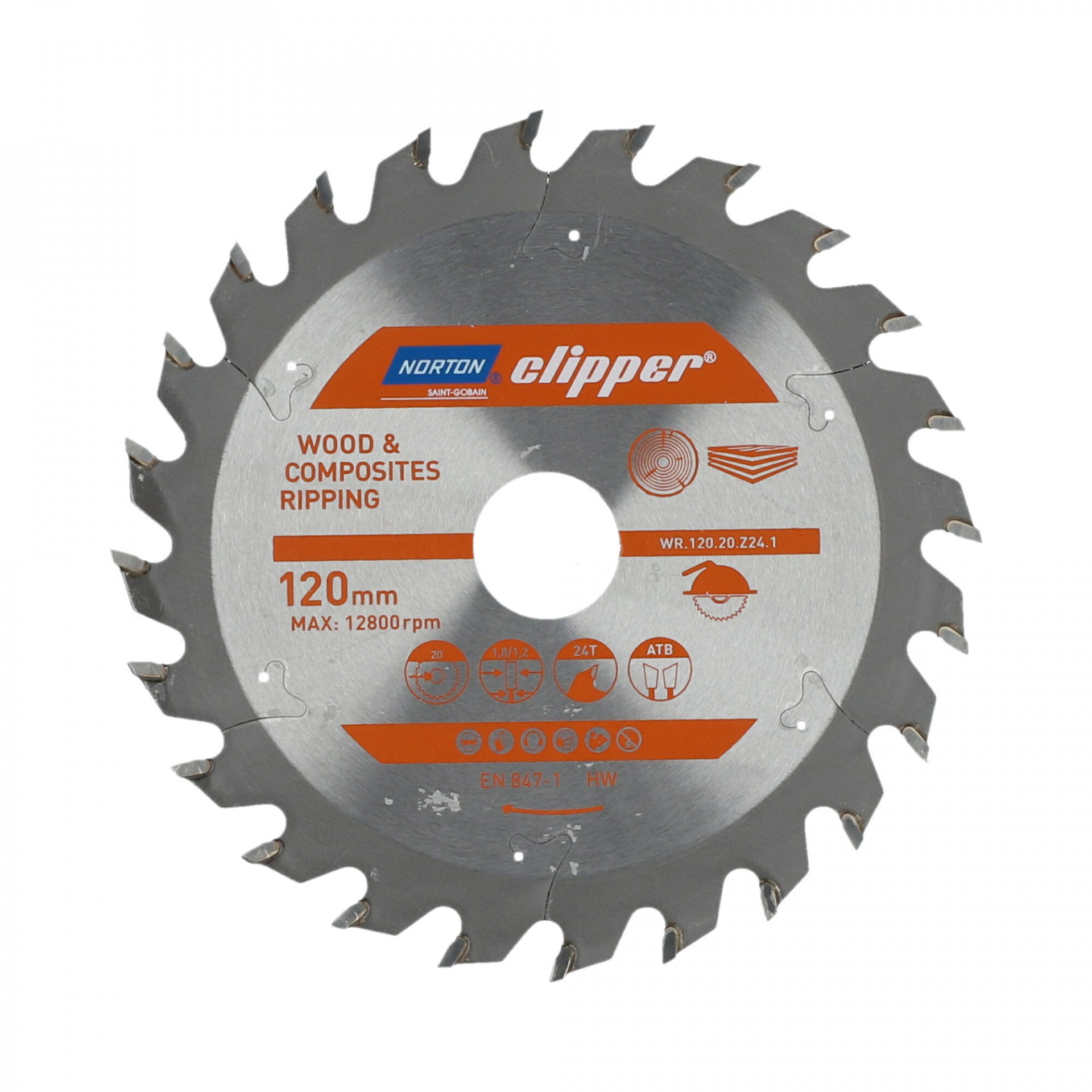 Norton Clipper Pro körfűrészlap Ø120x20mm termék fő termékképe