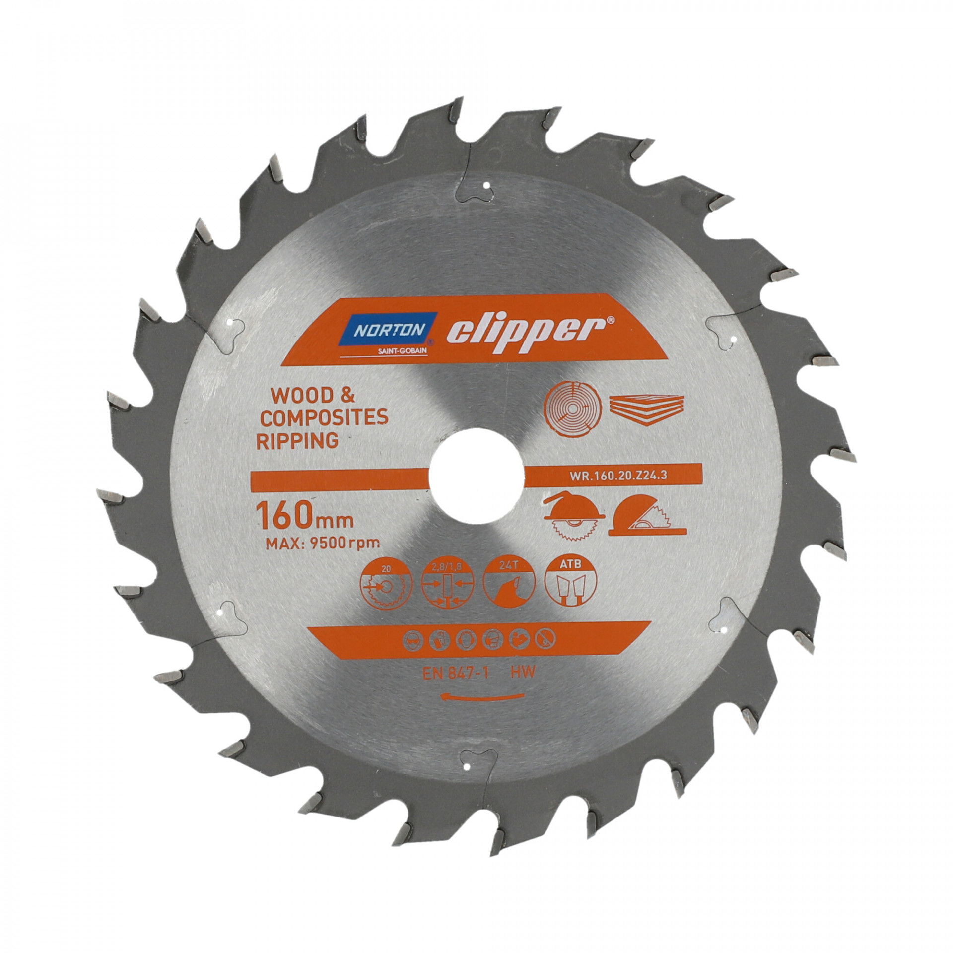 Norton Clipper Pro körfűrészlap Ø160x20mm termék fő termékképe