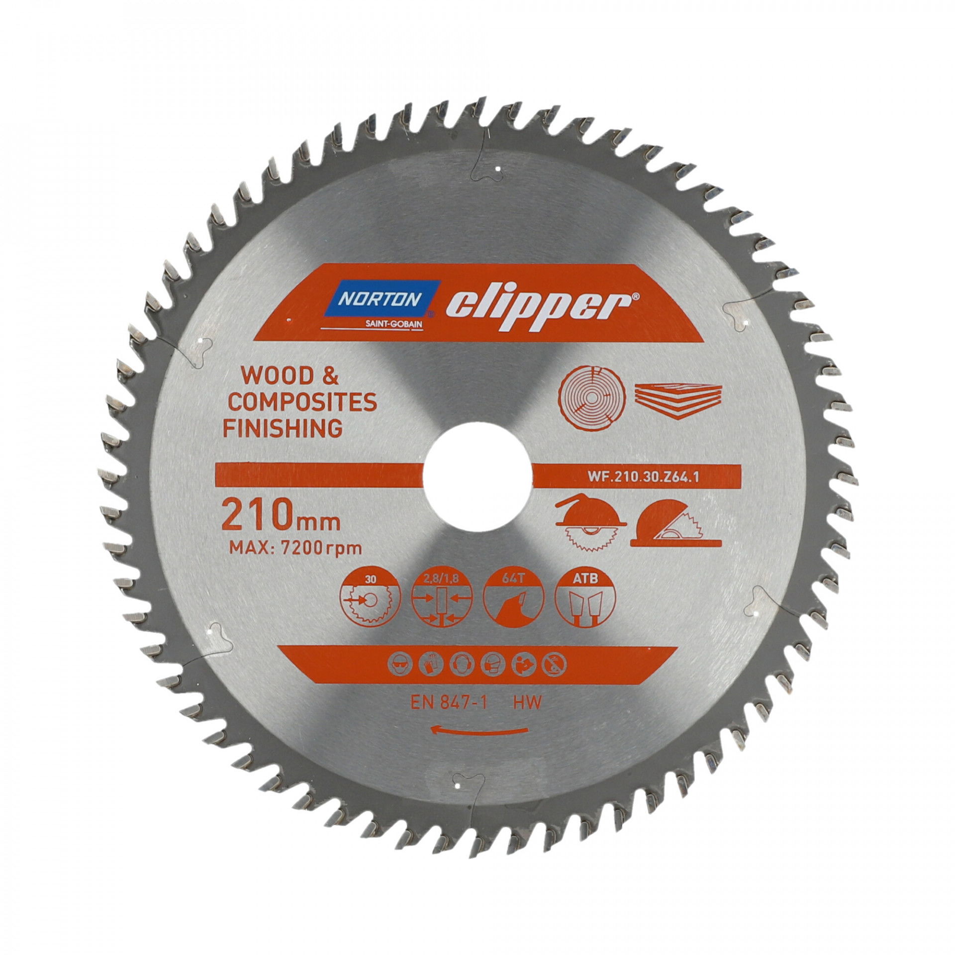 Norton Clipper Pro Wood Finishing körfűrészlap Ø210x30mm termék fő termékképe