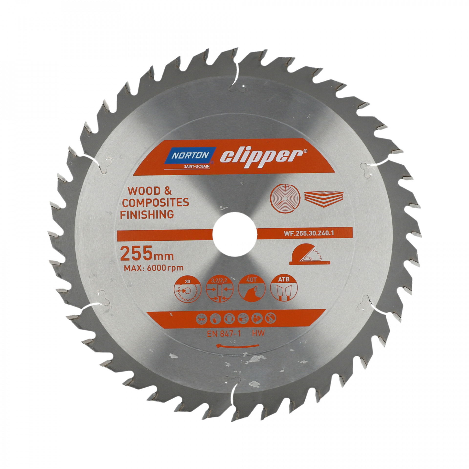 Norton Clipper Pro Wood Finishing körfűrészlap Ø255x30mm termék fő termékképe
