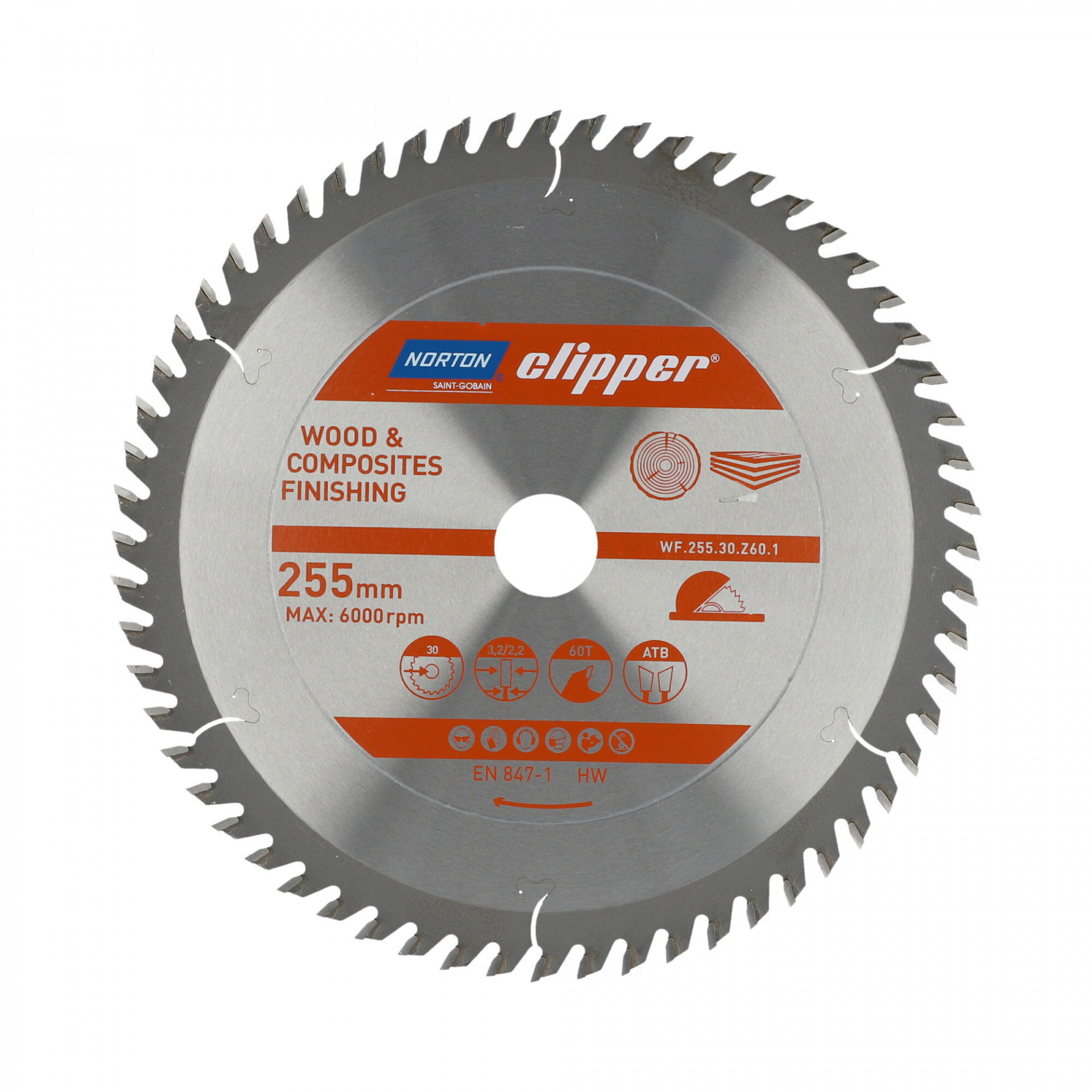 Norton Clipper Pro Wood Finishing körfűrészlap Ø255x30mm termék fő termékképe