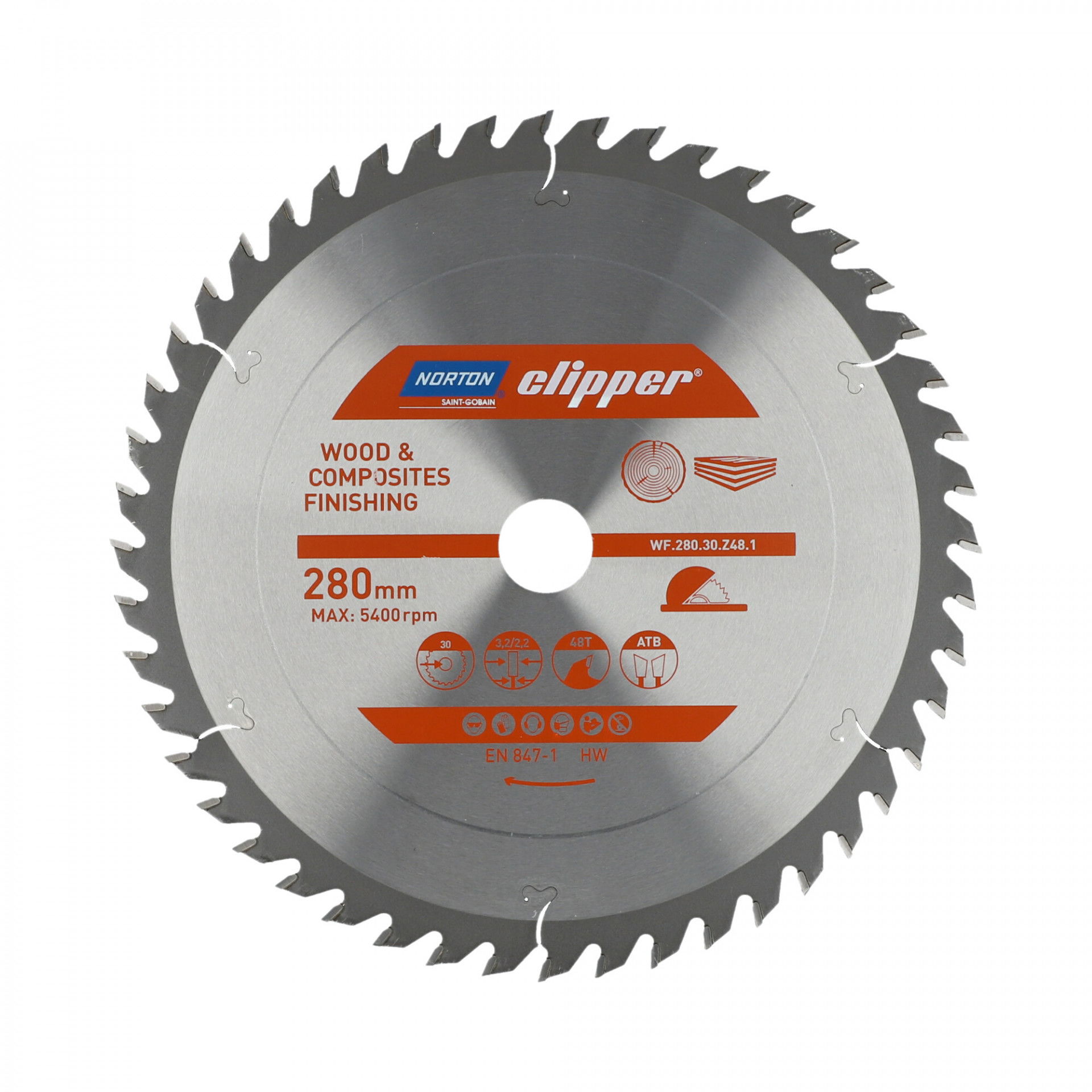 Norton Clipper Pro Wood Finishing körfűrészlap Ø280x30mm termék fő termékképe