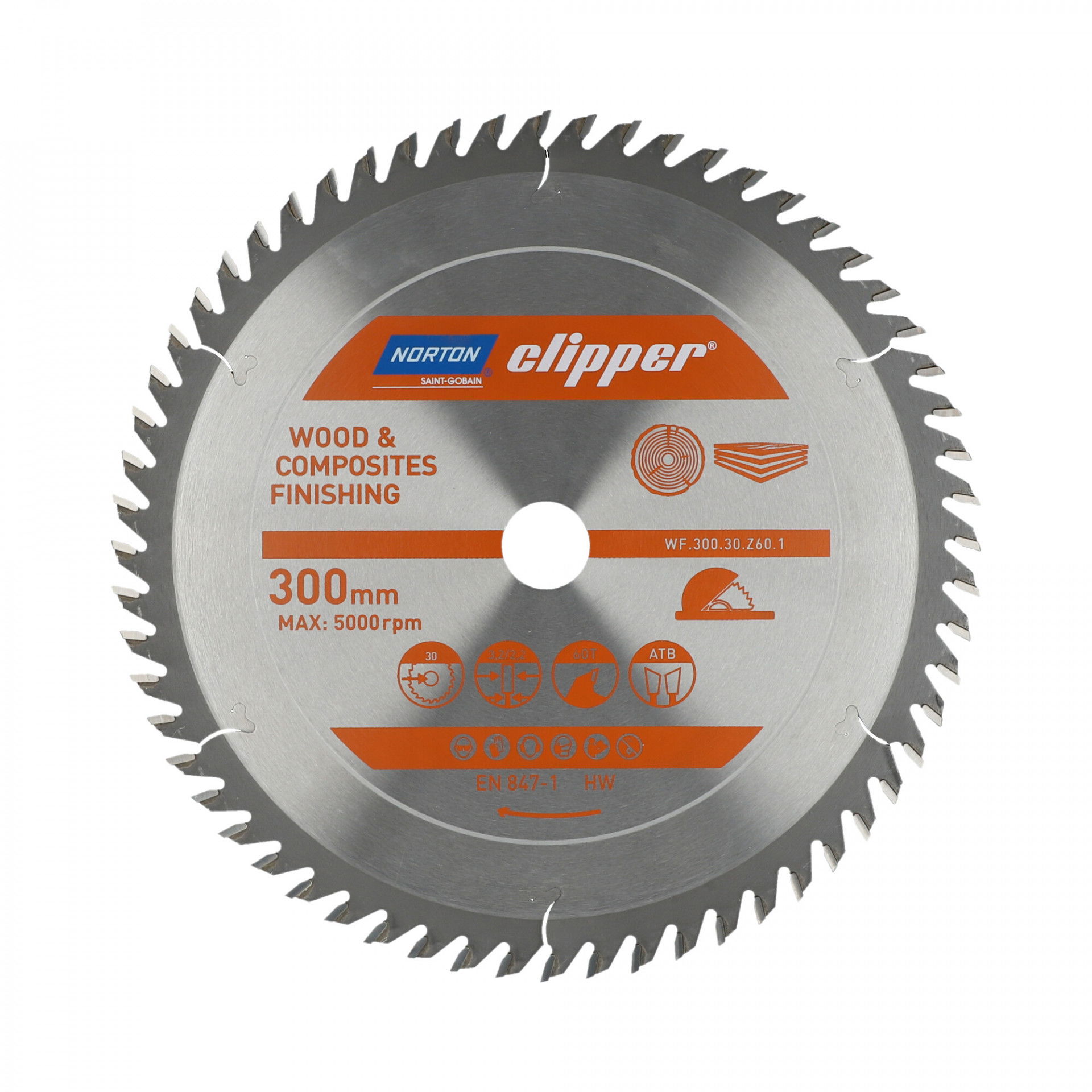 Norton Clipper Pro Wood Finishing körfűrészlap Ø300x30mm termék fő termékképe