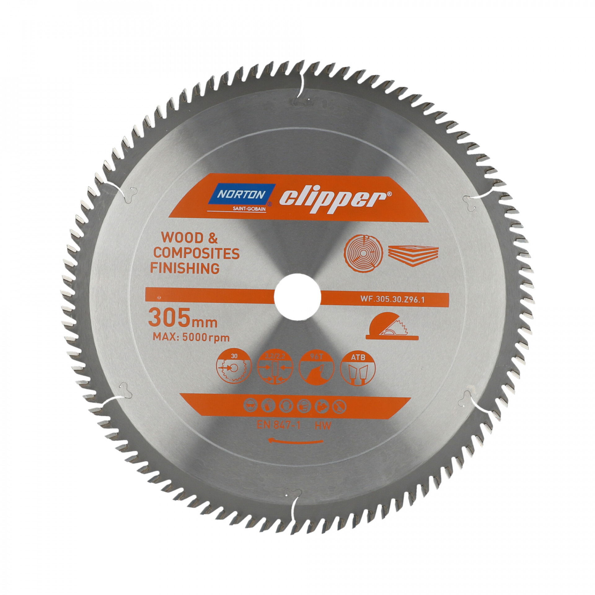 Norton Clipper Pro Wood Finishing körfűrészlap Ø305x30mm termék fő termékképe