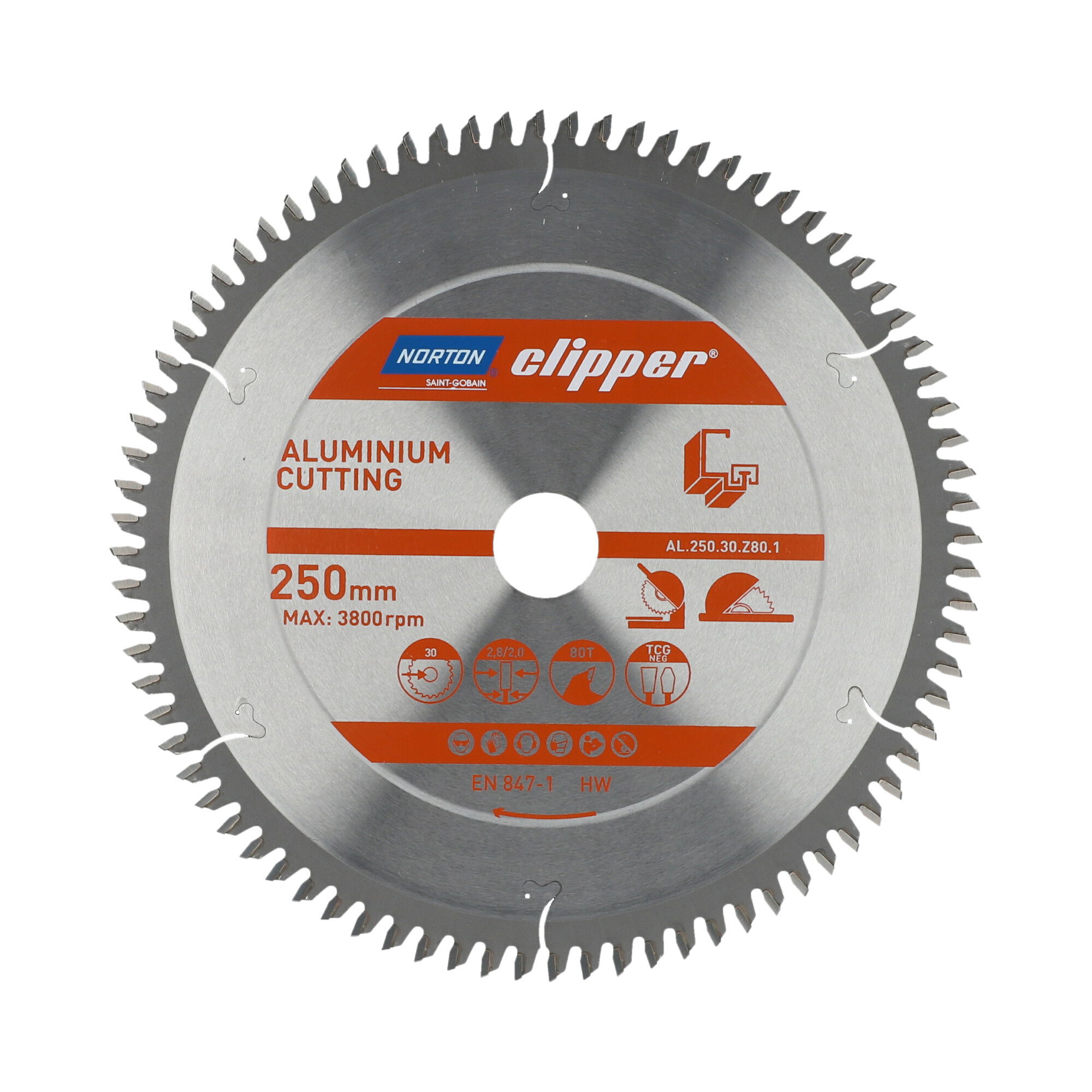 Norton Clipper Körfűrészlap Pro Aluminium Ø250x30 mm termék fő termékképe