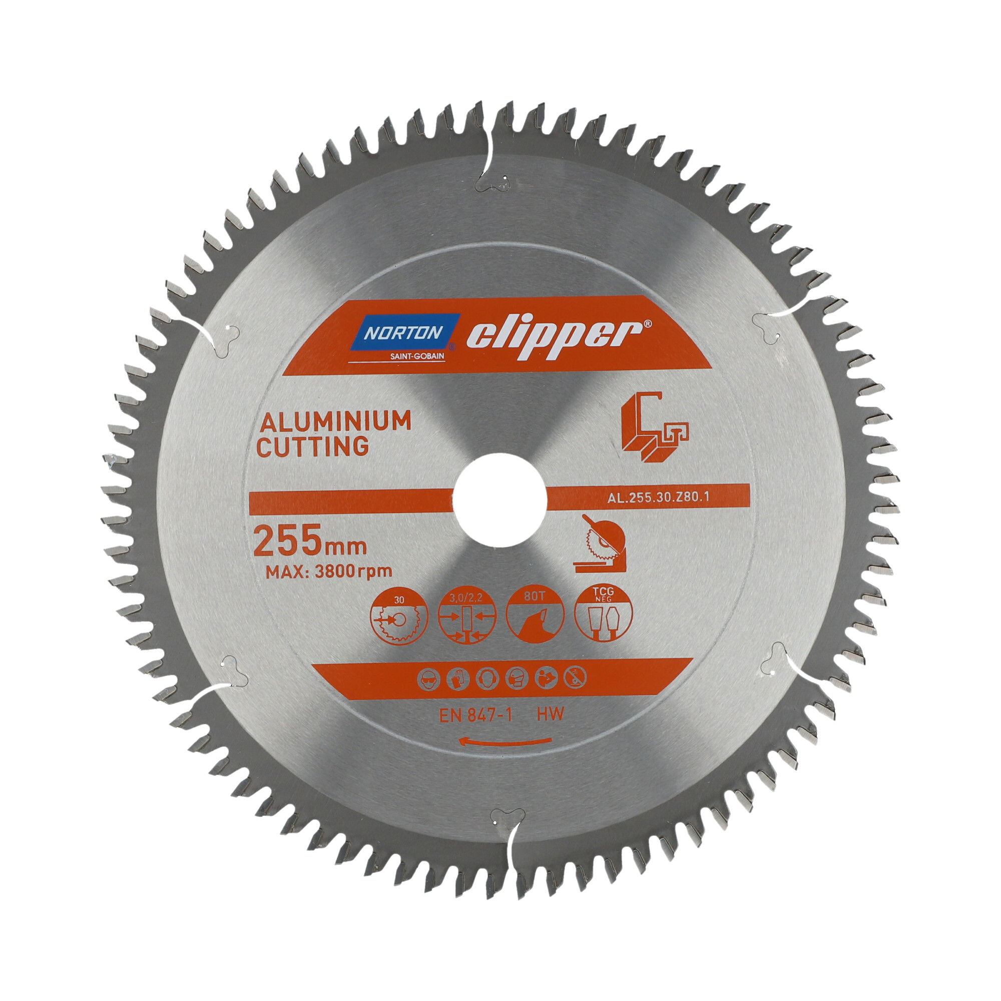 Norton Clipper Körfűrészlap Pro Aluminium Ø255x30 mm termék fő termékképe