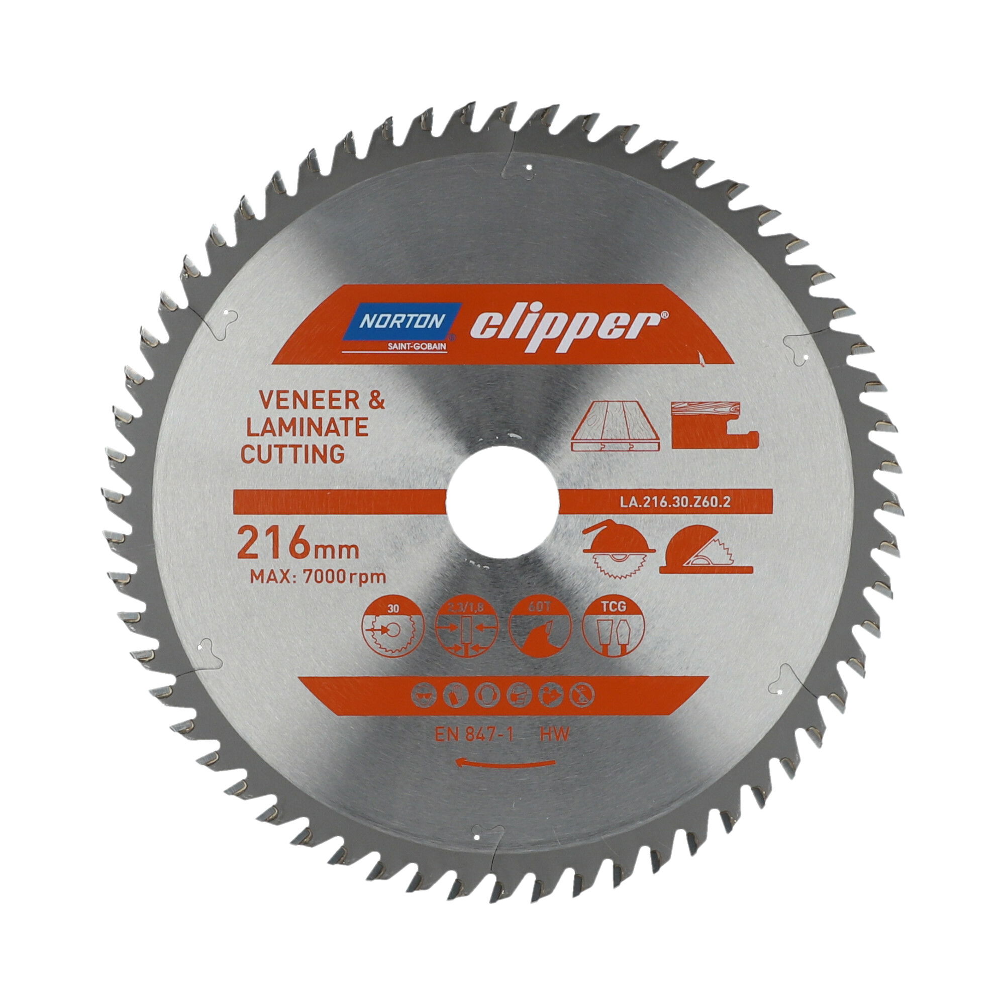 Norton Clipper Körfűrészlap Pro Laminate Ø216x30 mm termék fő termékképe