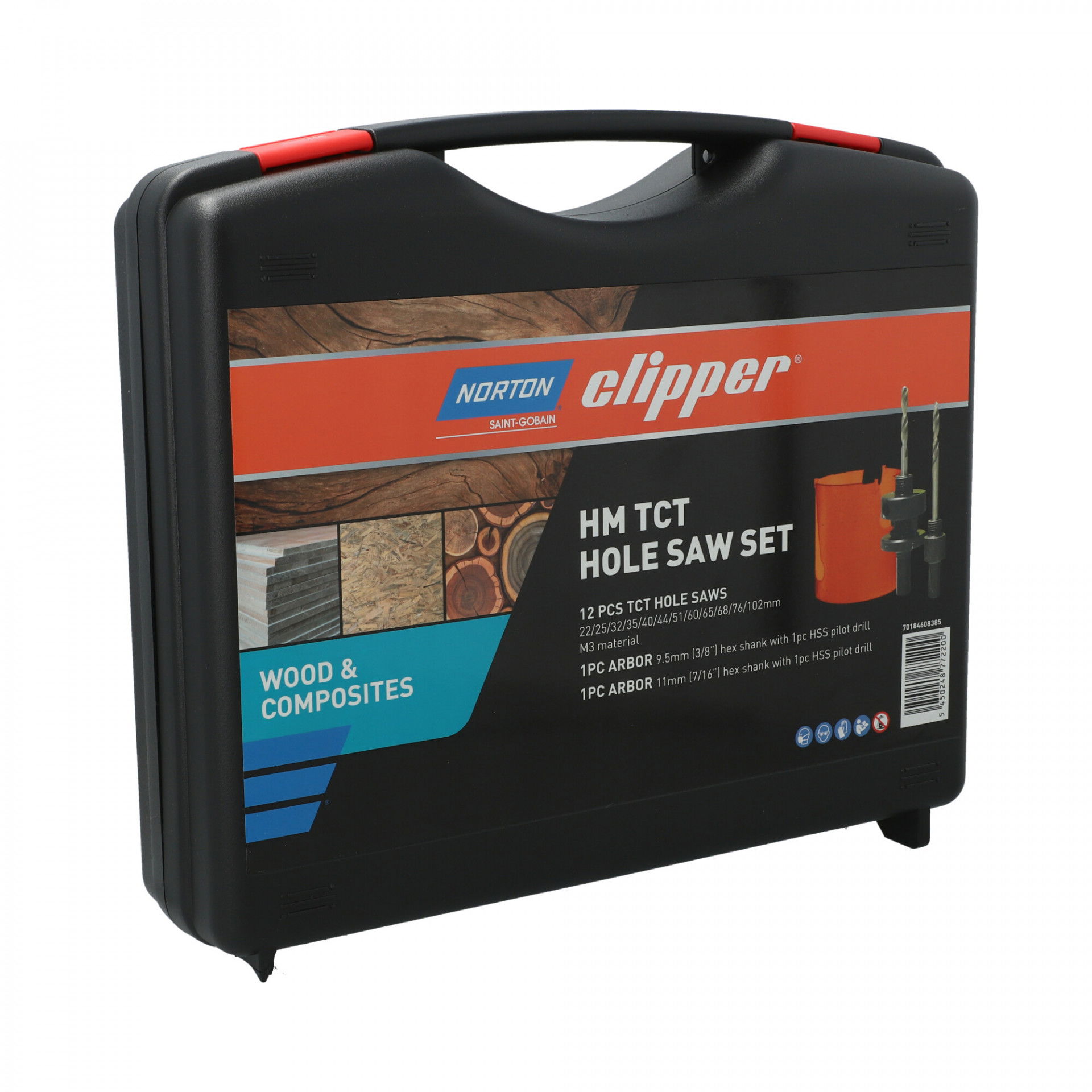 Norton Clipper TCT fúrókorona készlet Ø22-102mm 12+2 részes termék fő termékképe
