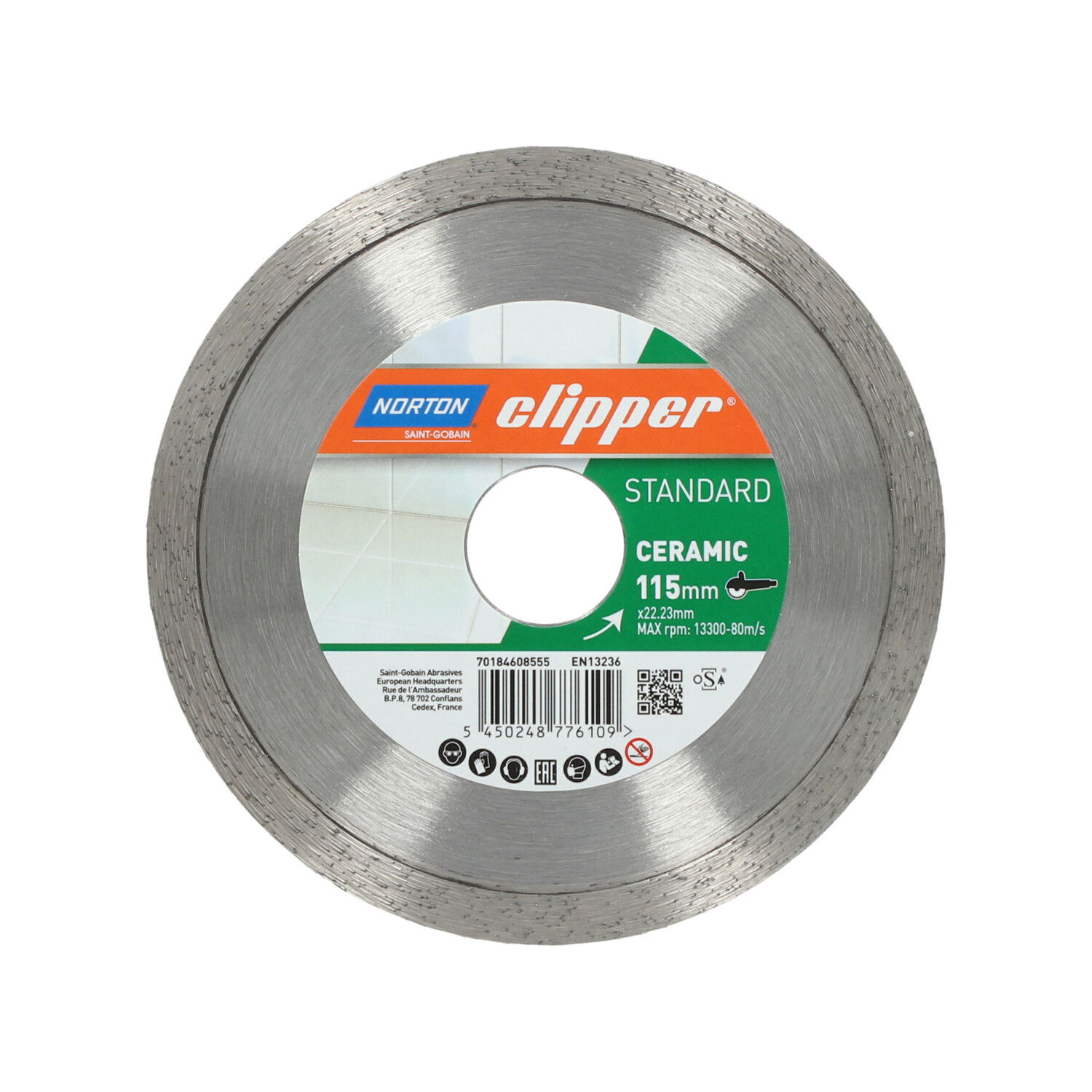 Norton Clipper Standard Ceramic gyémánt vágókorong Ø115x22,23 mm termék fő termékképe