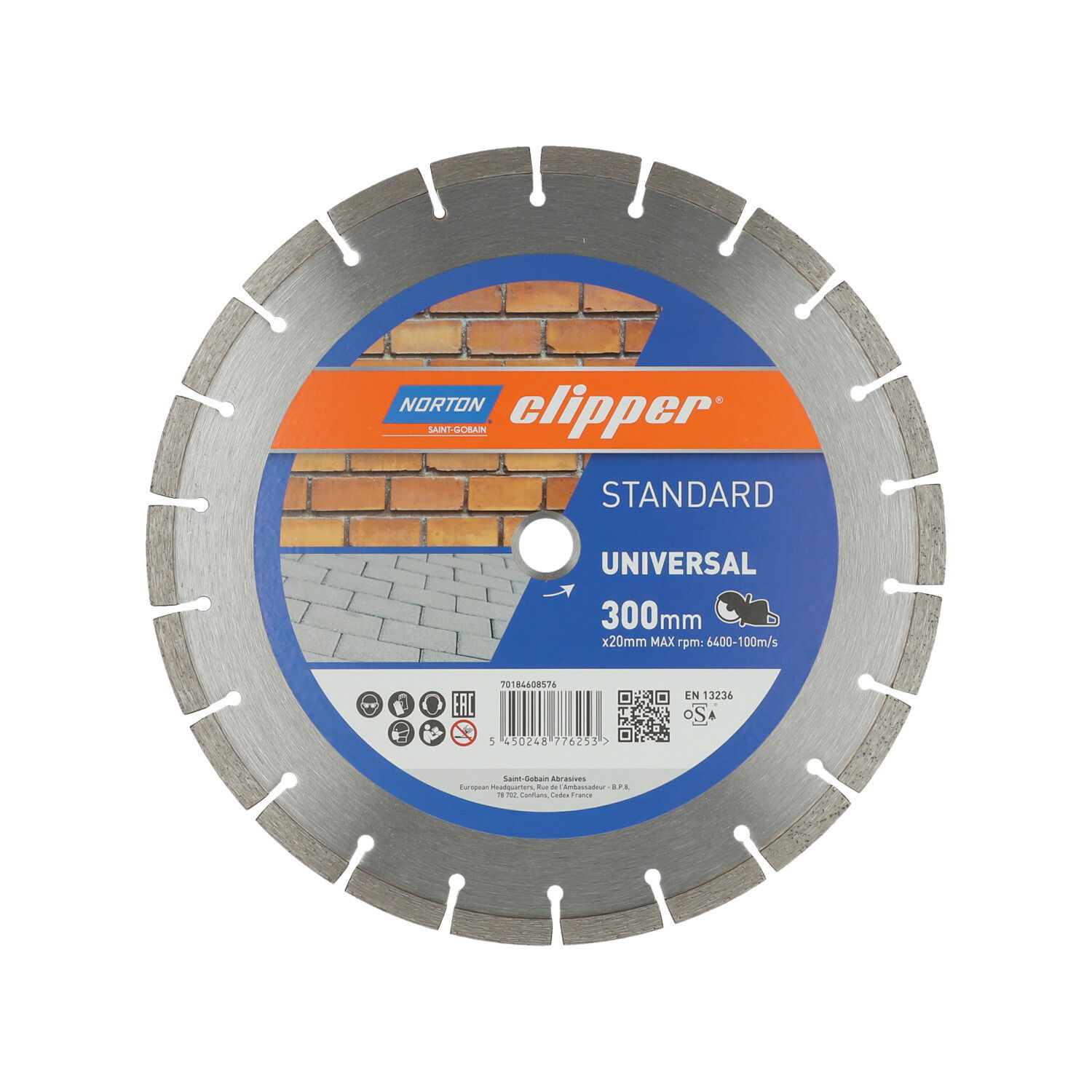 Norton Clipper Standard Universal gyémánt vágókorong Ø300x20 mm termék fő termékképe