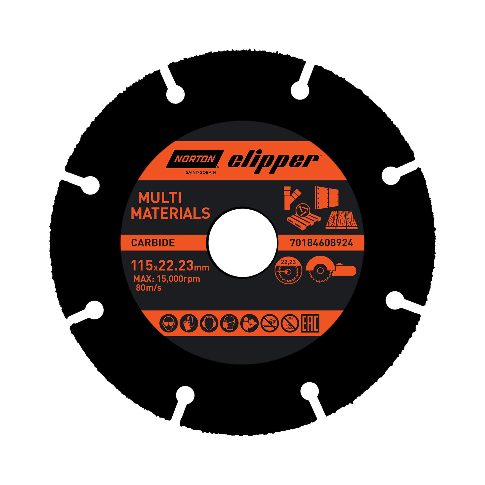 Norton Clipper Pro Multimaterial vágókorong sarokcsiszolóhoz Ø115x22,23mm termék fő termékképe