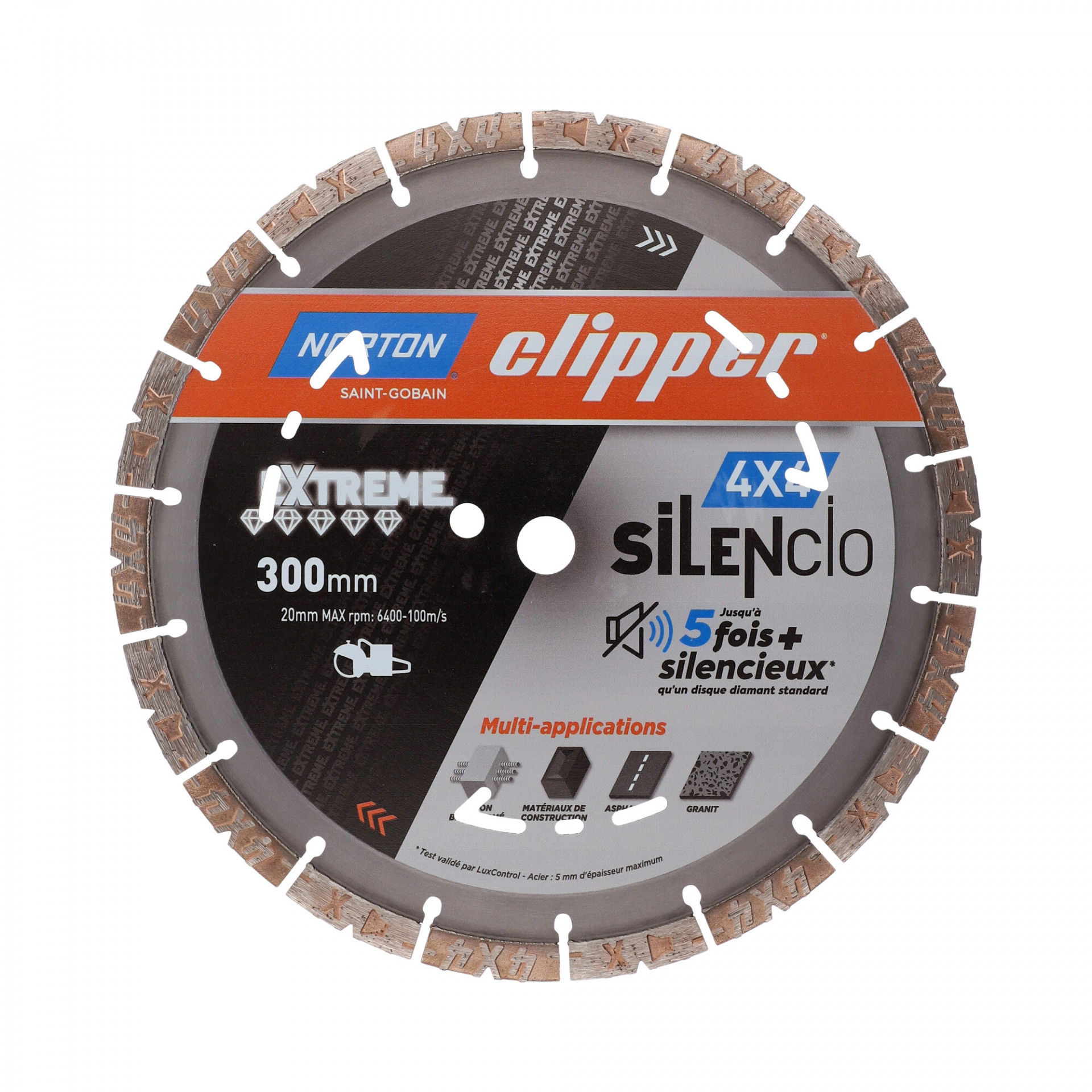 Norton Clipper Extreme 4X4 Silencio gyémánt vágókorong Ø300x20 mm termék fő termékképe