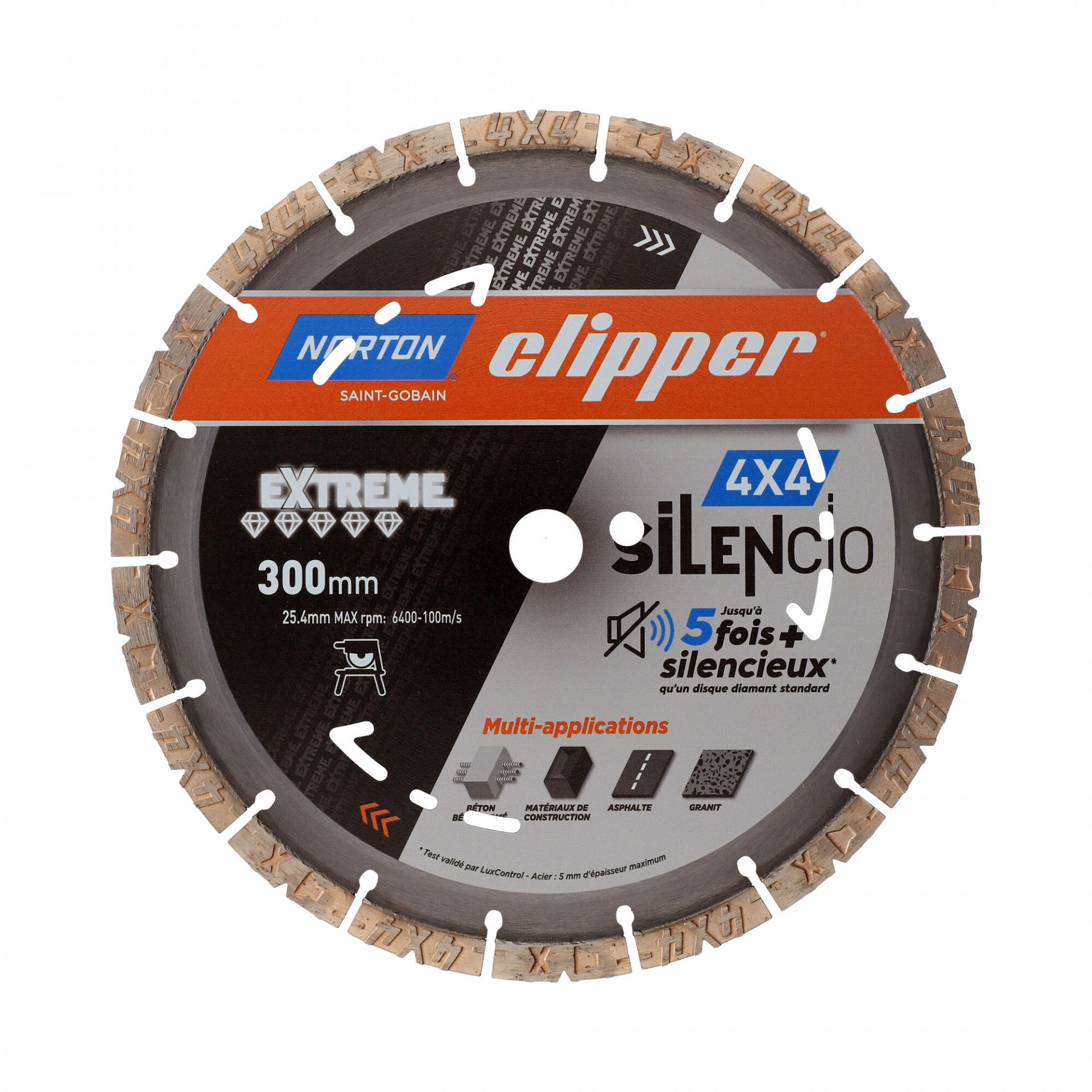 Norton Clipper Extreme 4X4 Silencio gyémánt vágókorong Ø300x25,4 mm termék fő termékképe