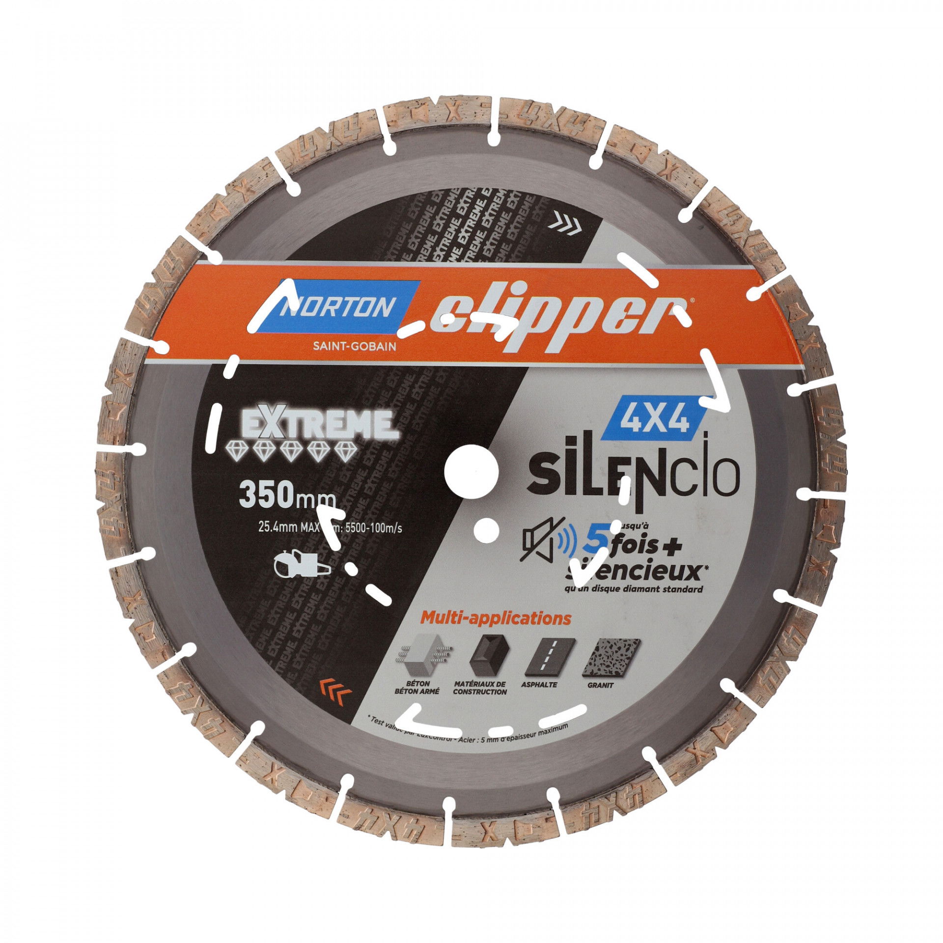 Norton Clipper Extreme 4X4 Silencio gyémánt vágókorong Ø350x25,4 mm termék fő termékképe