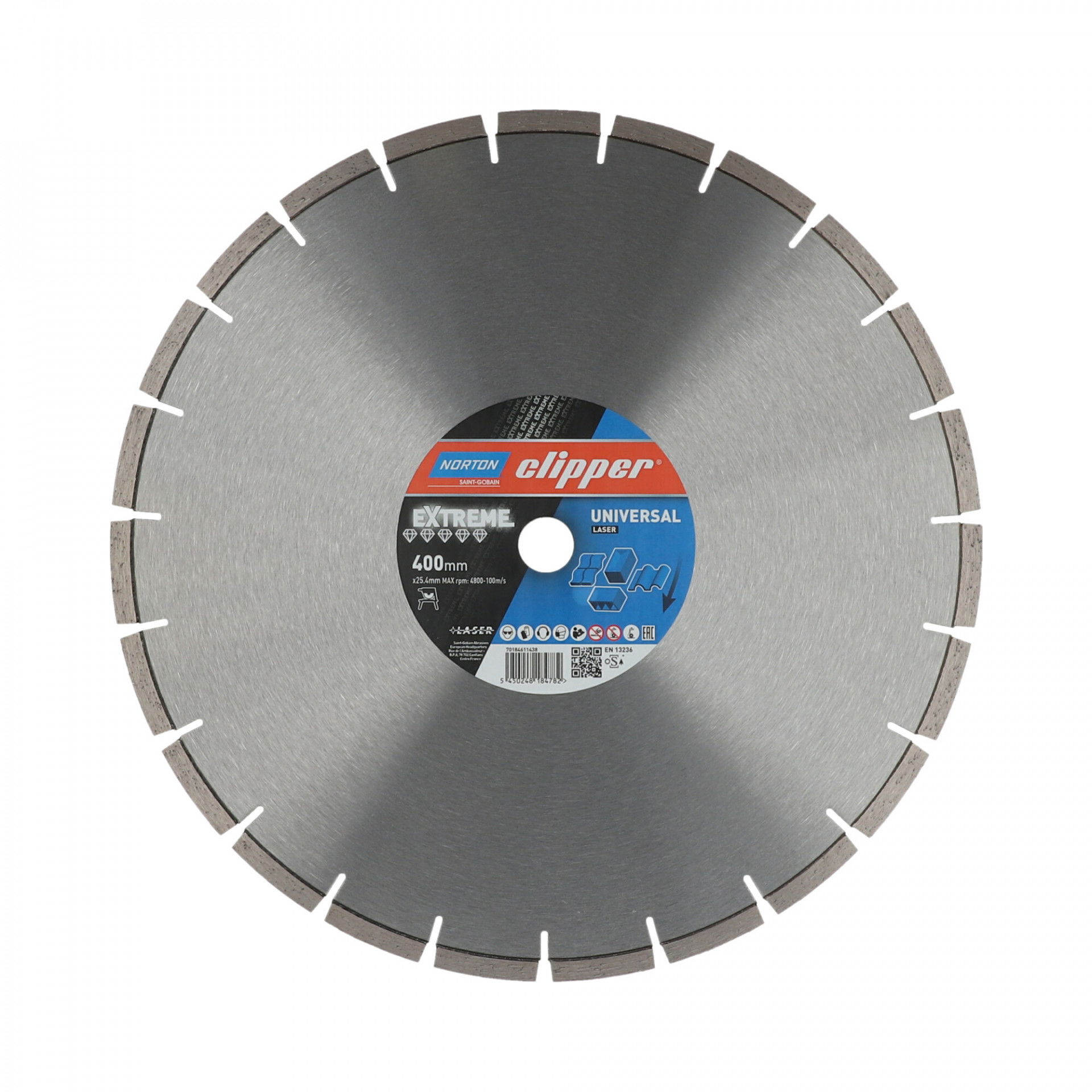 Norton Clipper Extreme Universal Laser gyémánt vágókorong Ø400x25,4 mm termék fő termékképe