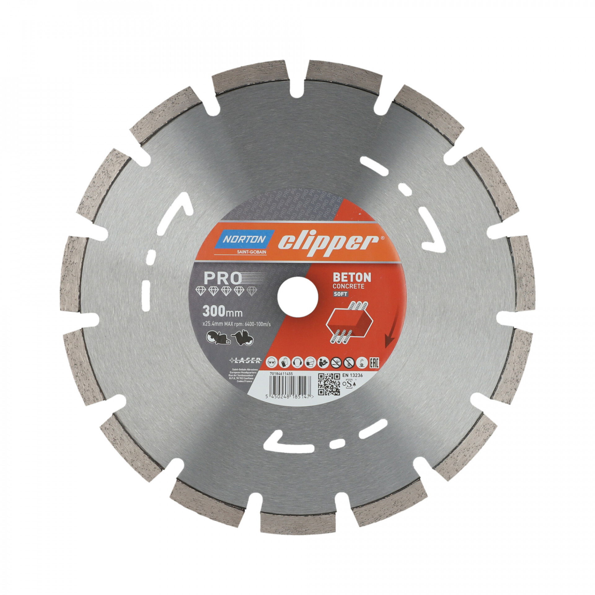 Norton Clipper Pro Beton Soft gyémánt vágókorong Ø300x20 mm termék fő termékképe