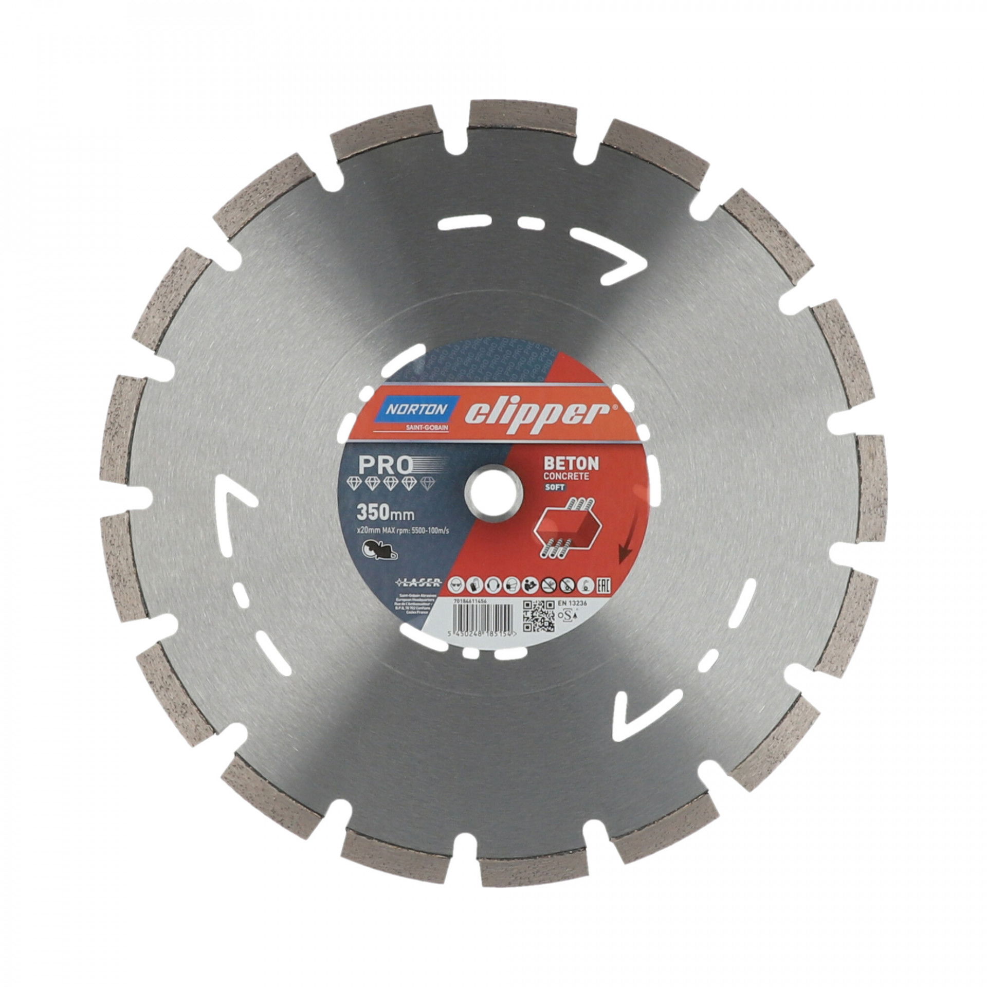 Norton Clipper Pro Beton Soft gyémánt vágókorong Ø350x20 mm termék fő termékképe