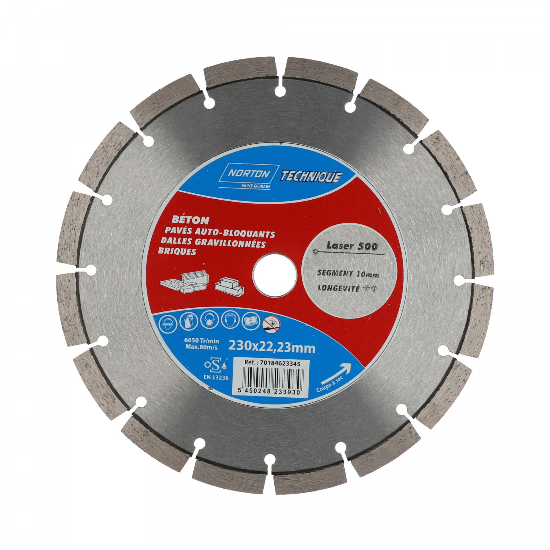 Norton Expert Laser 500 gyémánt vágókorong Ø230x22,23 mm termék fő termékképe