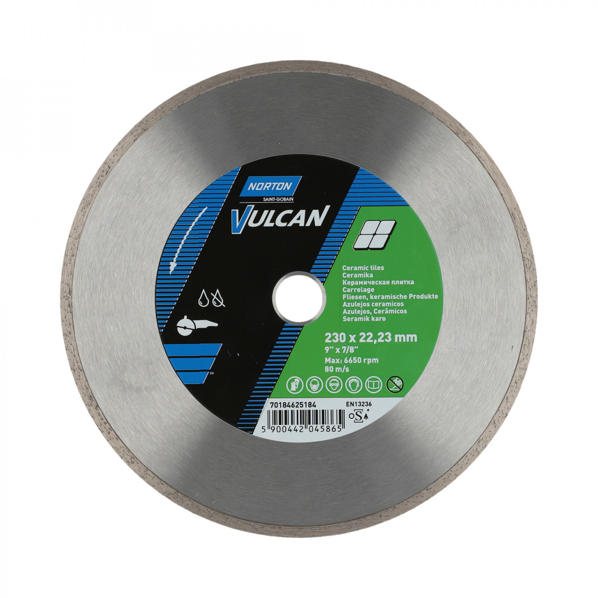 Norton Vulcan Ceramic gyémánt vágókorong Ø230x22,23 mm termék fő termékképe