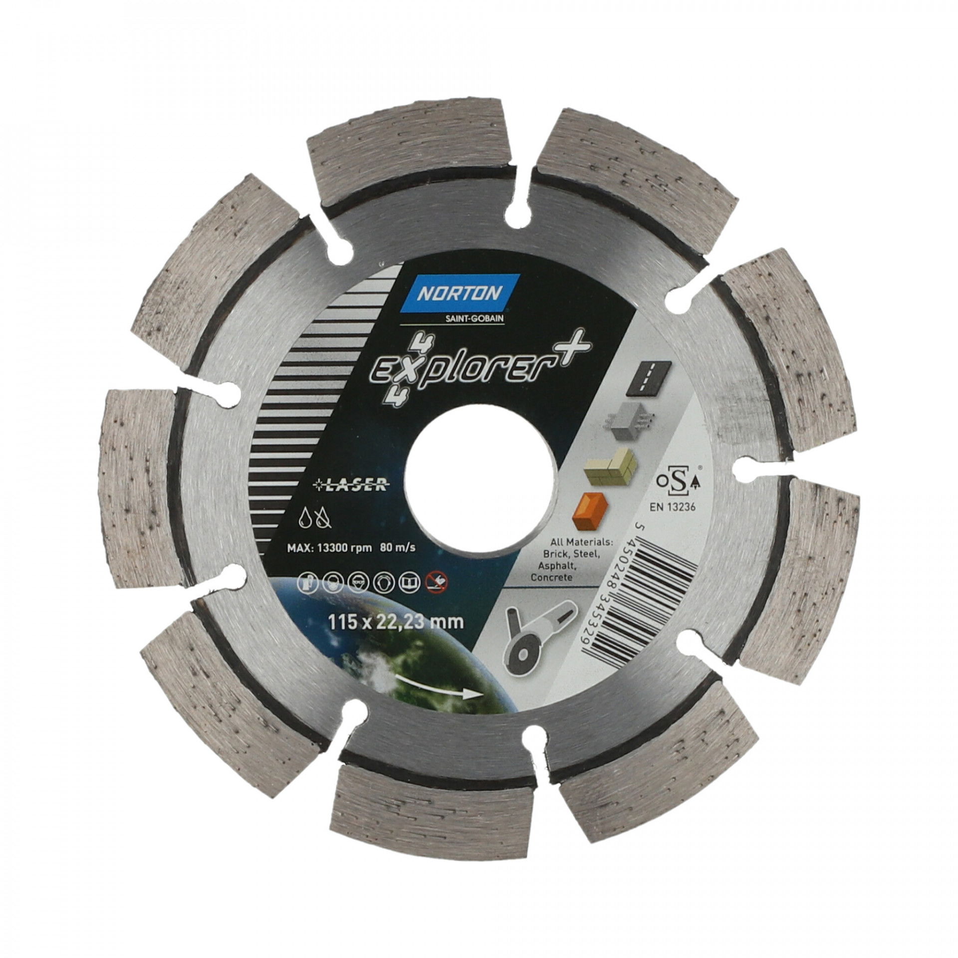 Norton Clipper 4X4 Explorer gyémánt vágókorong Ø115x22,23 mm termék fő termékképe