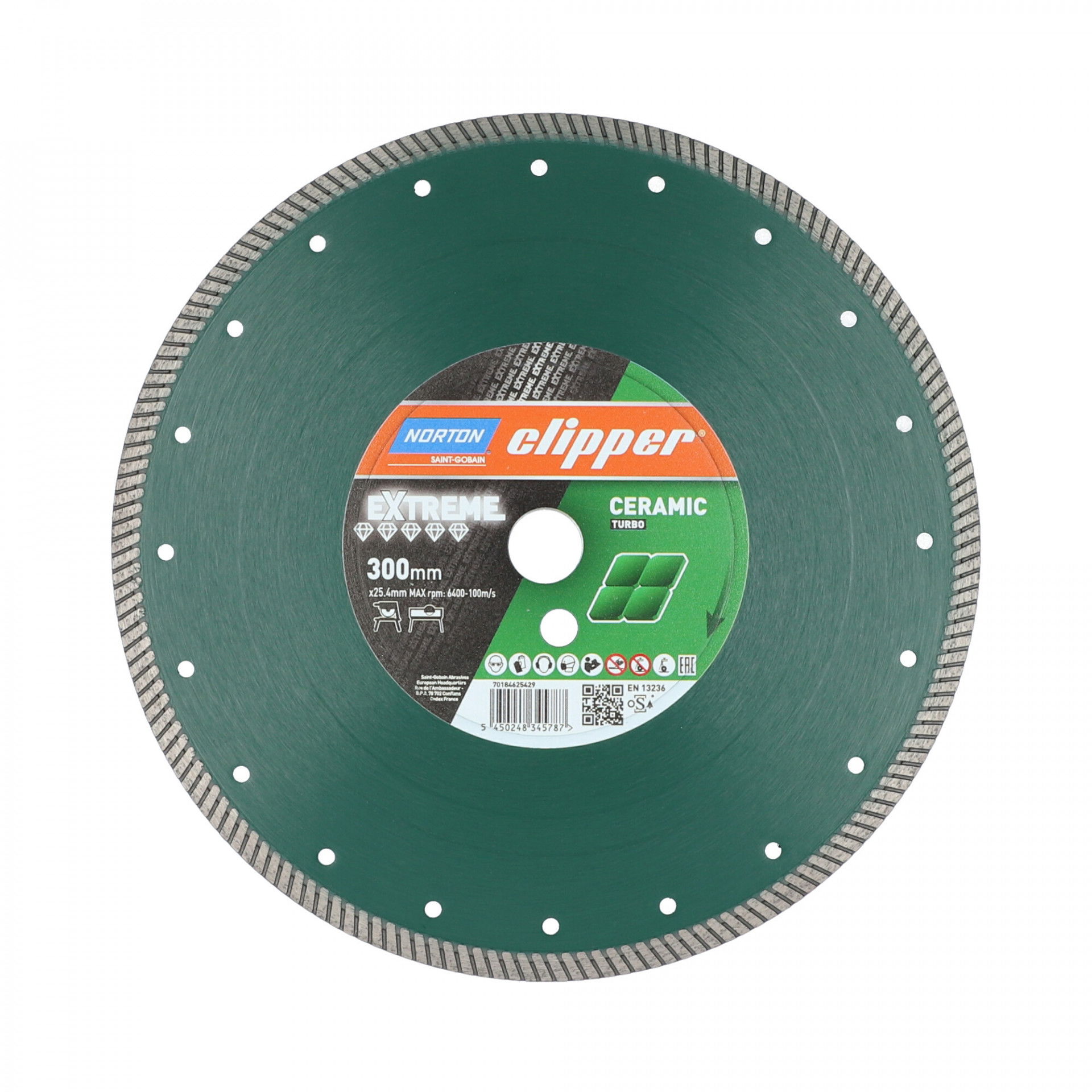 Norton Clipper Extreme Ceramic Turbo gyémánt vágókorong Ø300x25,4 mm termék fő termékképe
