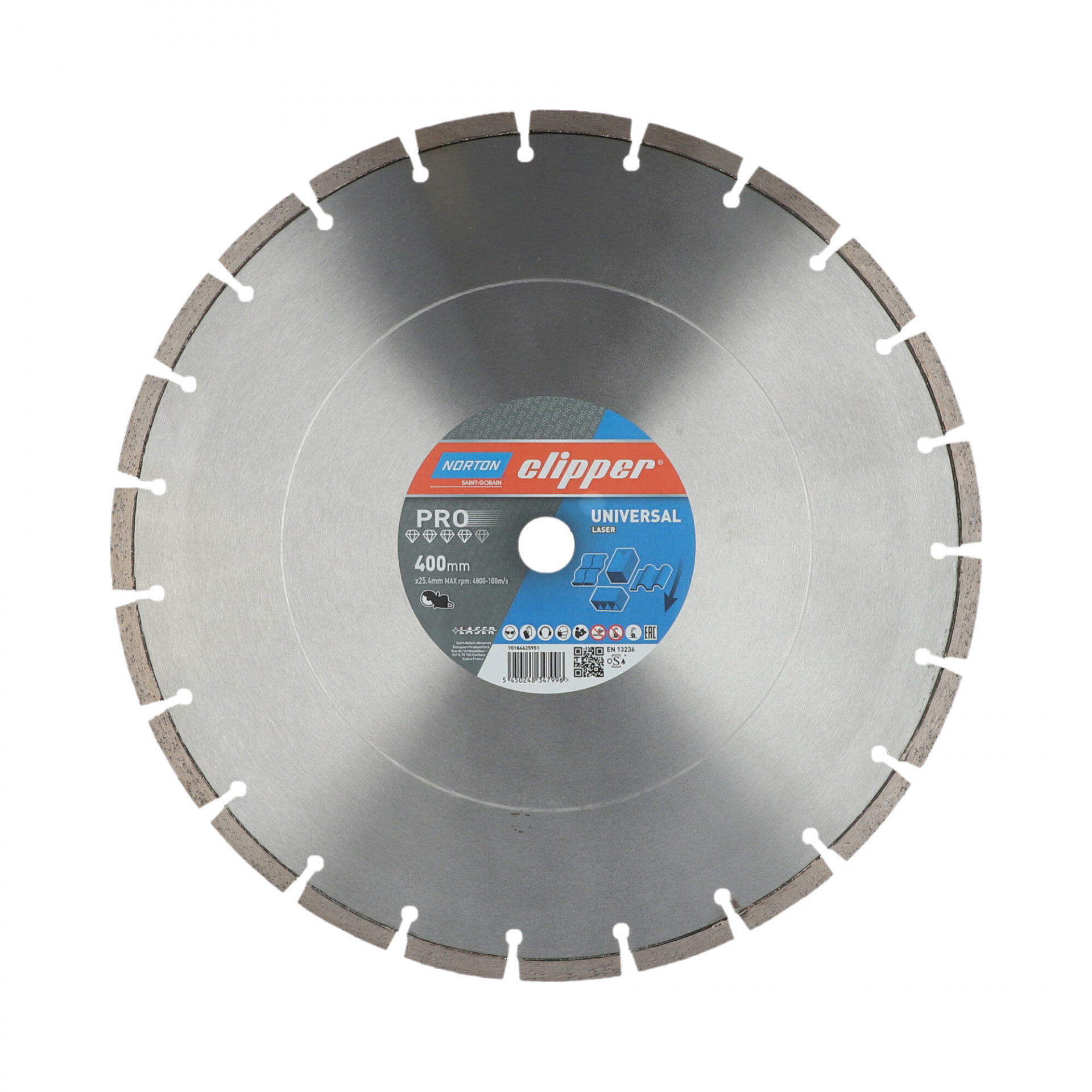 Norton Clipper Pro Universal Laser gyémánt vágókorong Ø400x25,4 mm termék fő termékképe