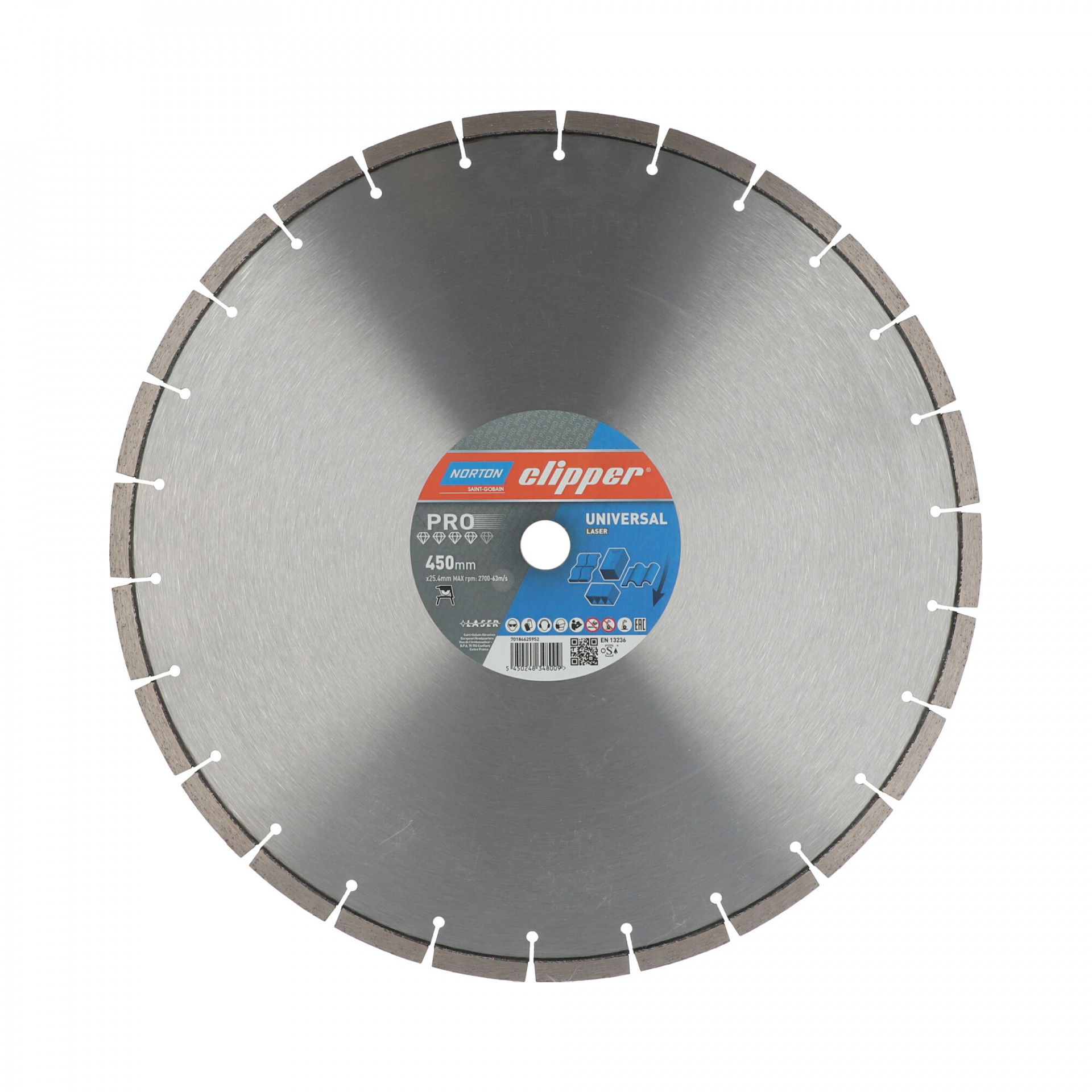 Norton Clipper Pro Universal Laser gyémánt vágókorong Ø450x25,4 mm termék fő termékképe