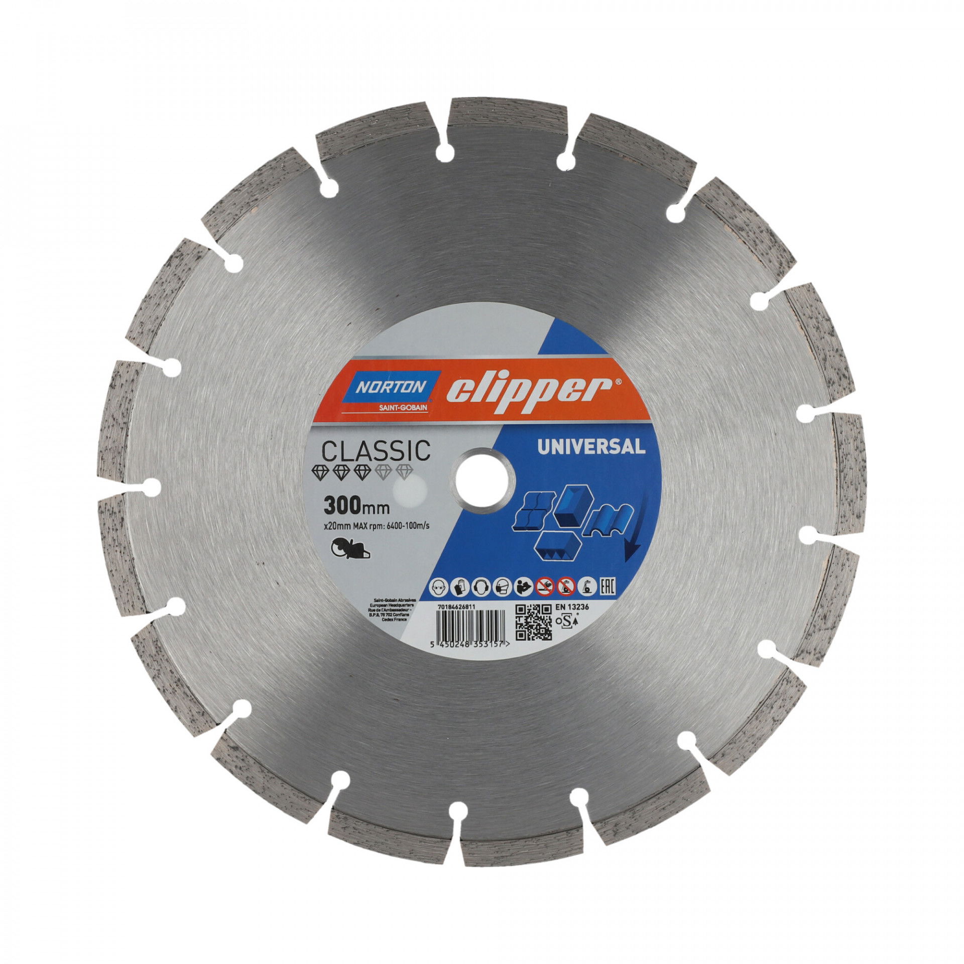 Norton Clipper Classic Universal gyémánt vágókorong Ø300x20 mm termék fő termékképe