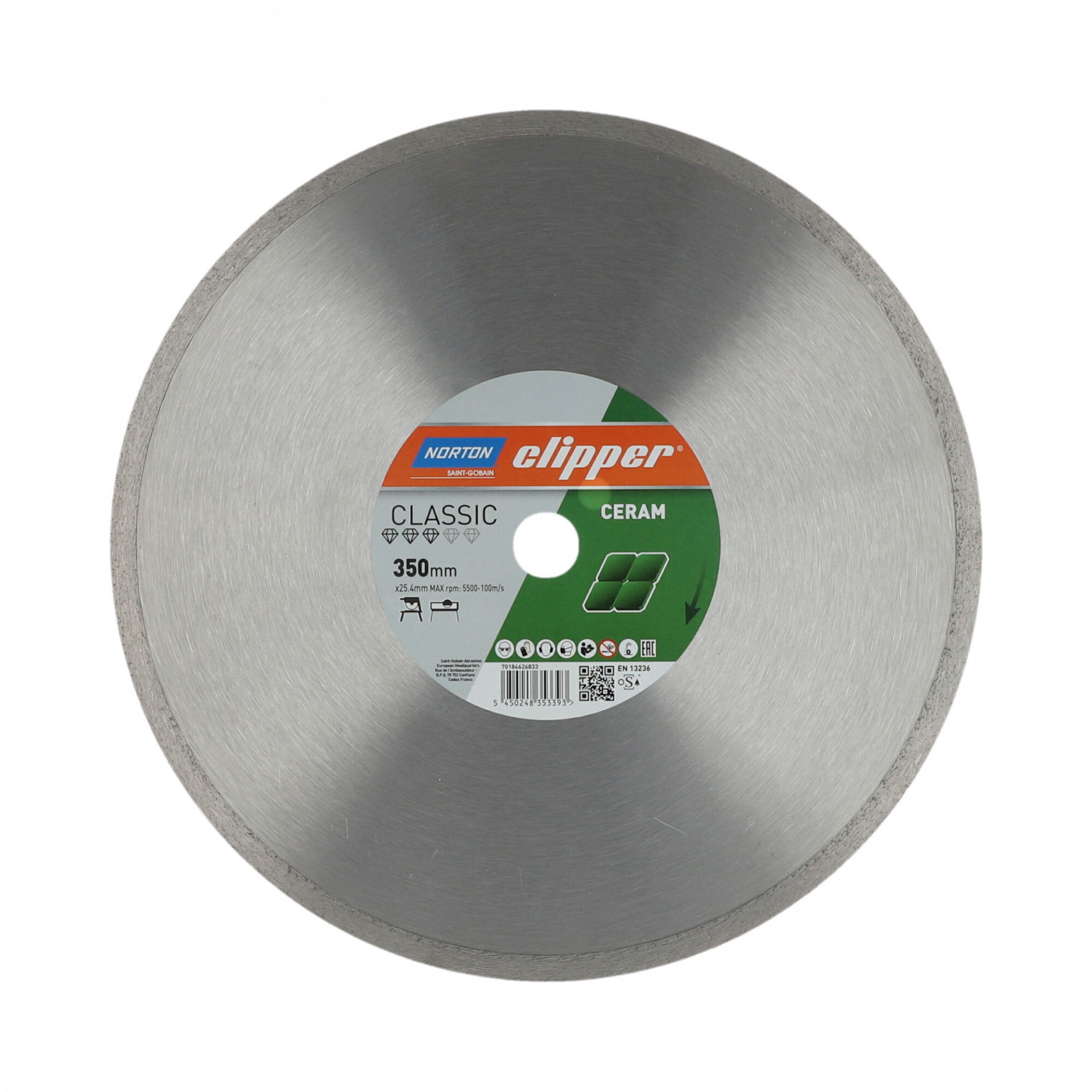 Norton Clipper Classic Ceramic gyémánt vágókorong Ø350x25,4 mm termék fő termékképe