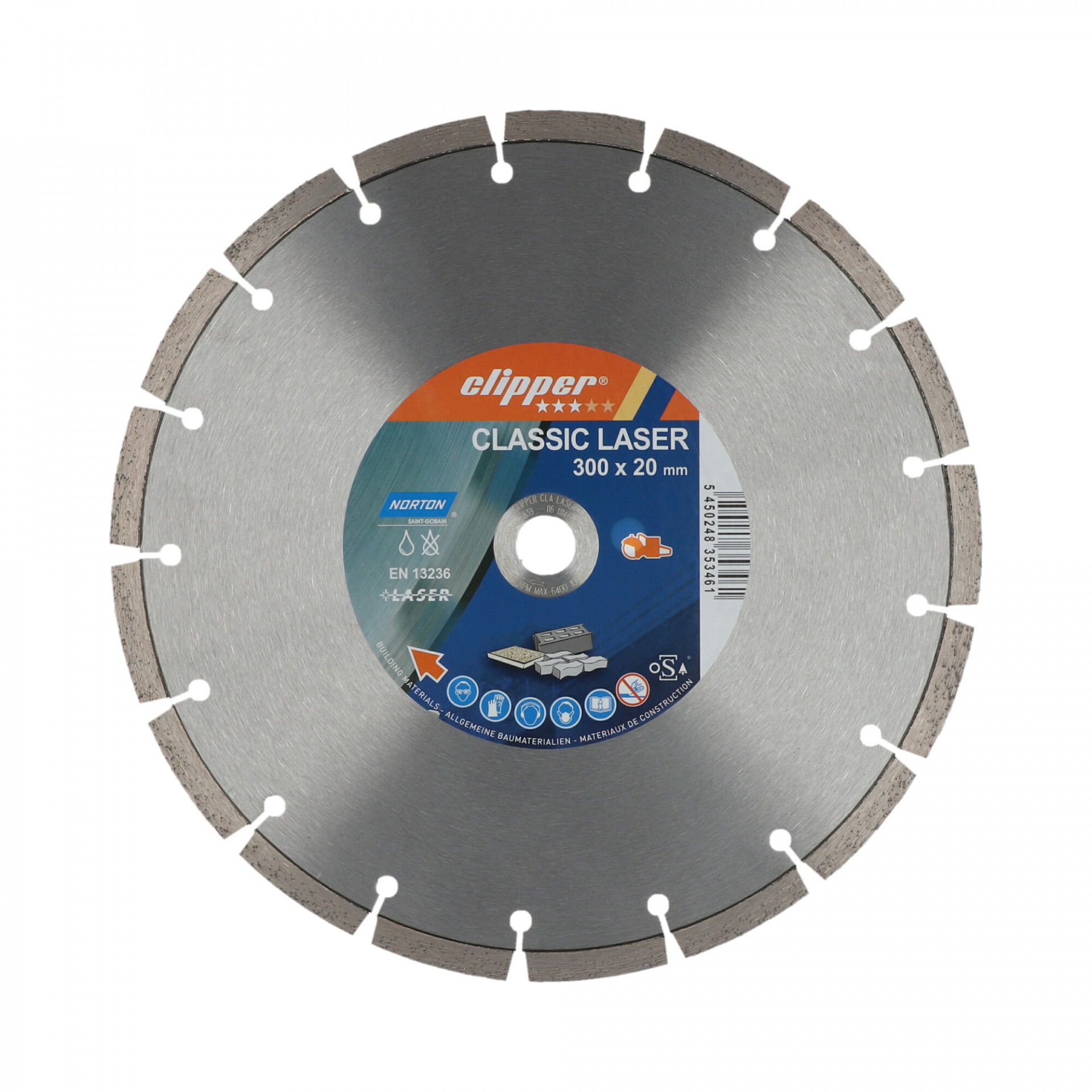 Norton Clipper Classic Universal Laser gyémánt vágókorong Ø300x20 mm termék fő termékképe