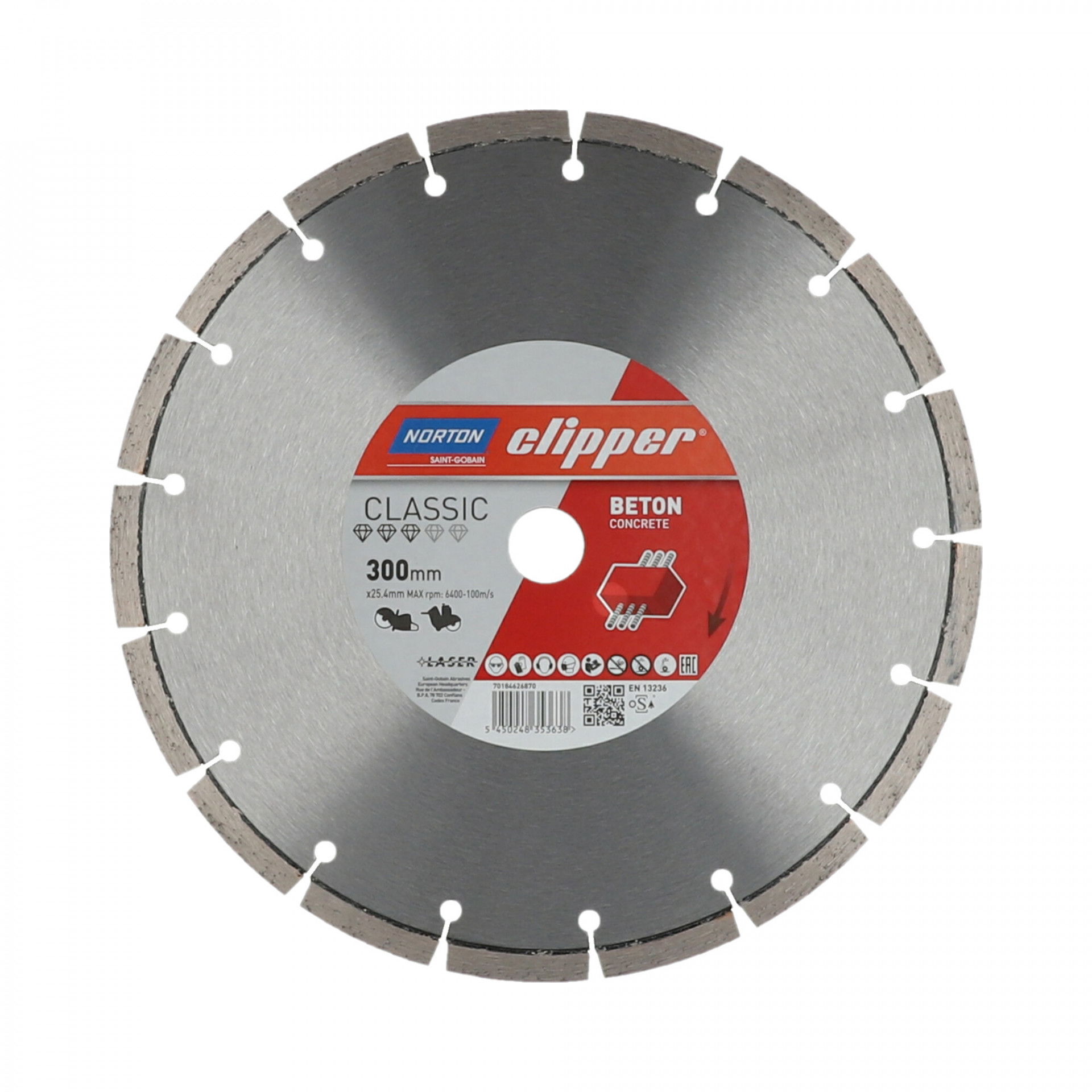 Norton Clipper Classic Beton gyémánt vágókorong Ø300x25,4 mm termék fő termékképe