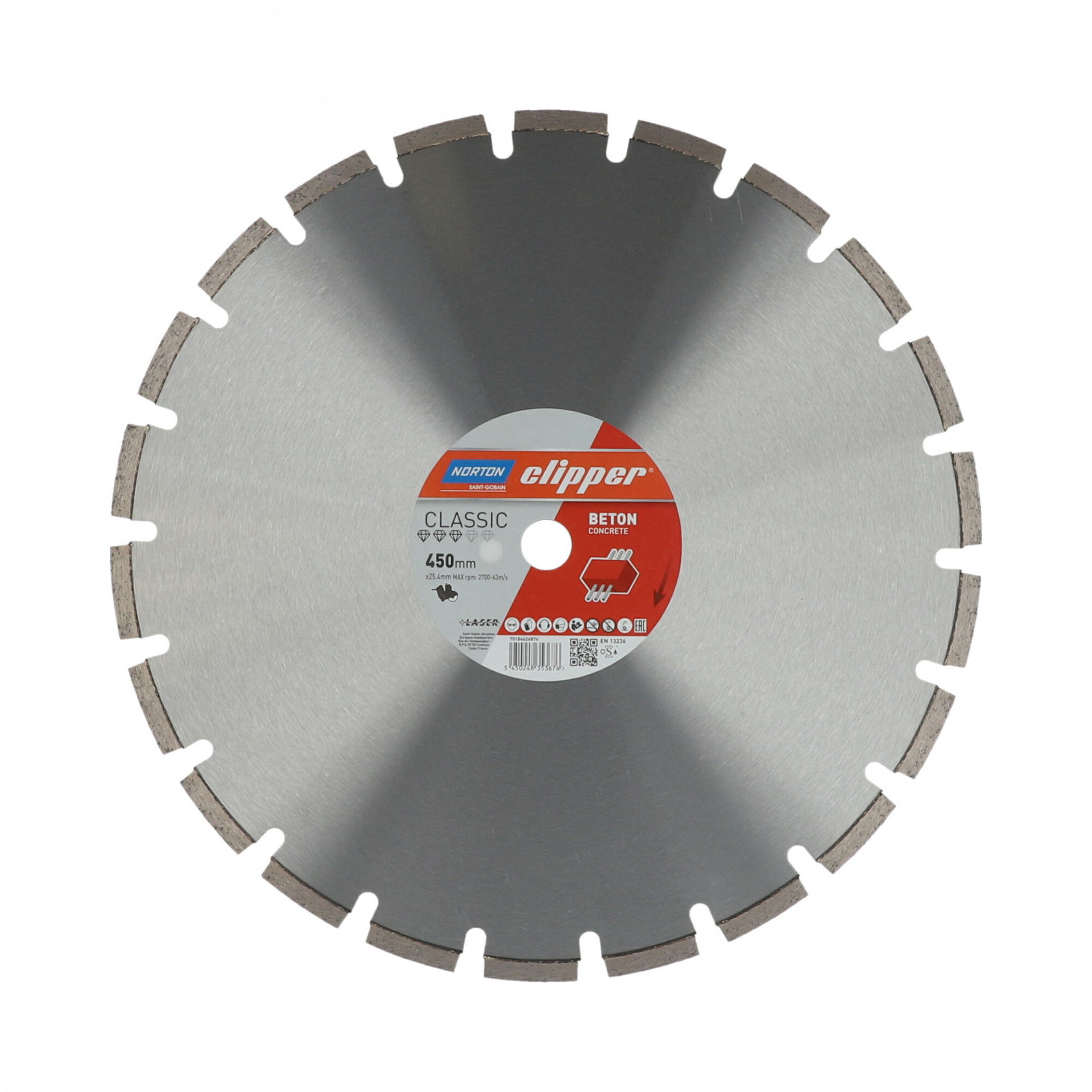 Norton Clipper Classic Beton gyémánt vágókorong Ø450x25,4 mm termék fő termékképe