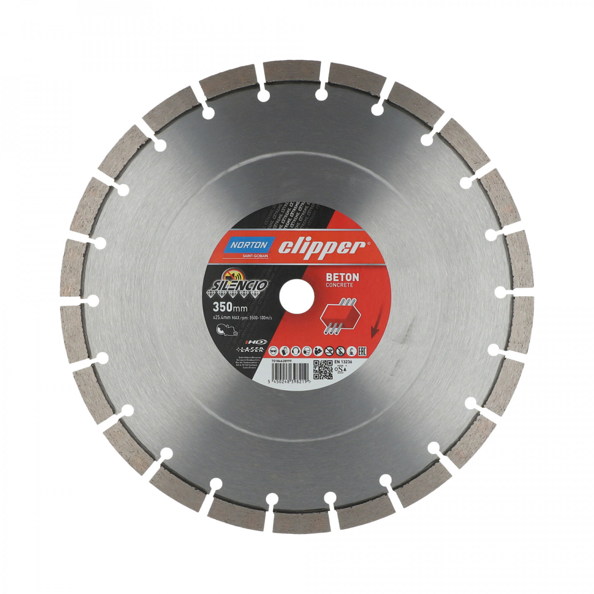 Norton Clipper Extreme Beton Silencio gyémánt vágókorong Ø350x25,4 mm termék fő termékképe