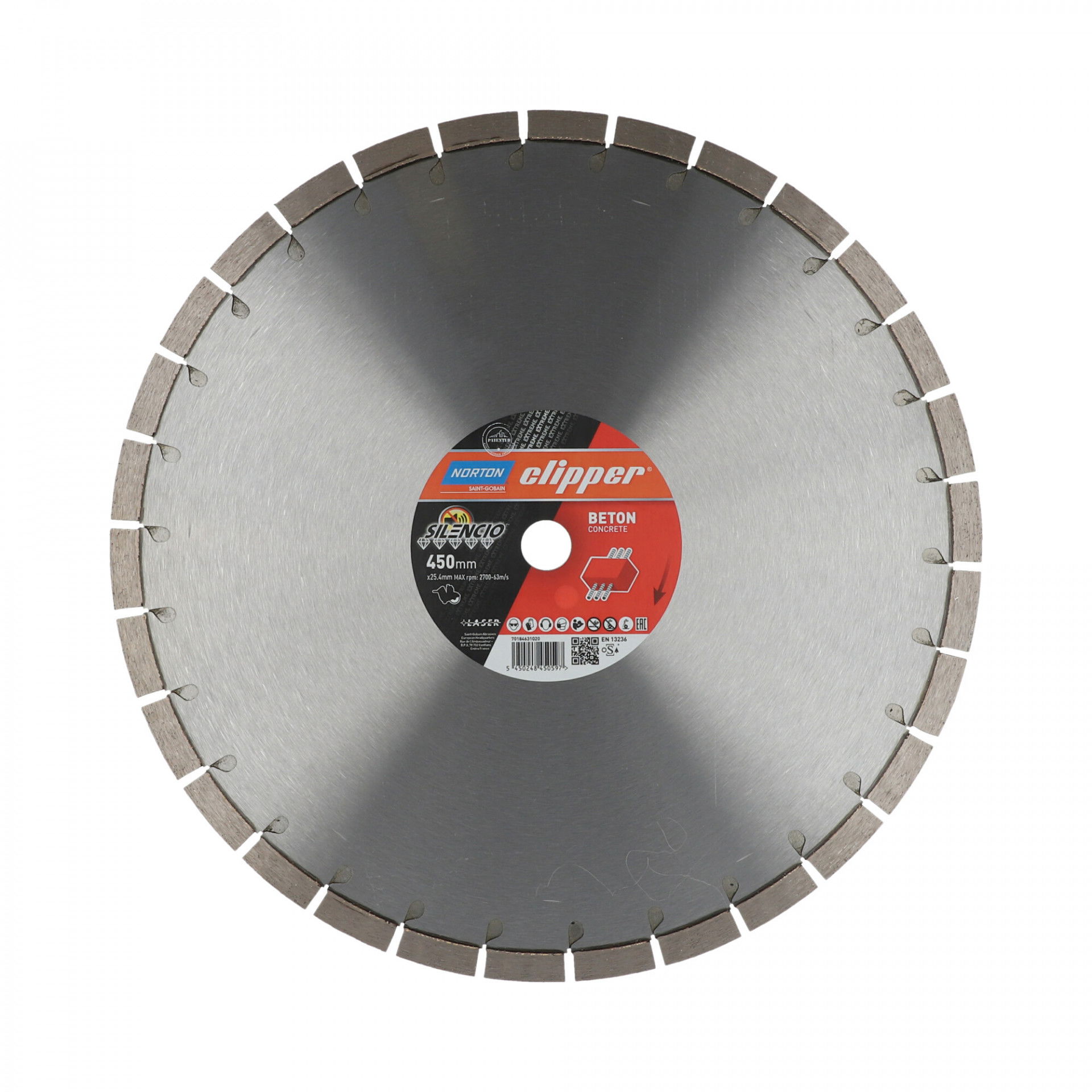 Norton Clipper Extreme Beton Silencio gyémánt vágókorong Ø450x25,4 mm termék fő termékképe