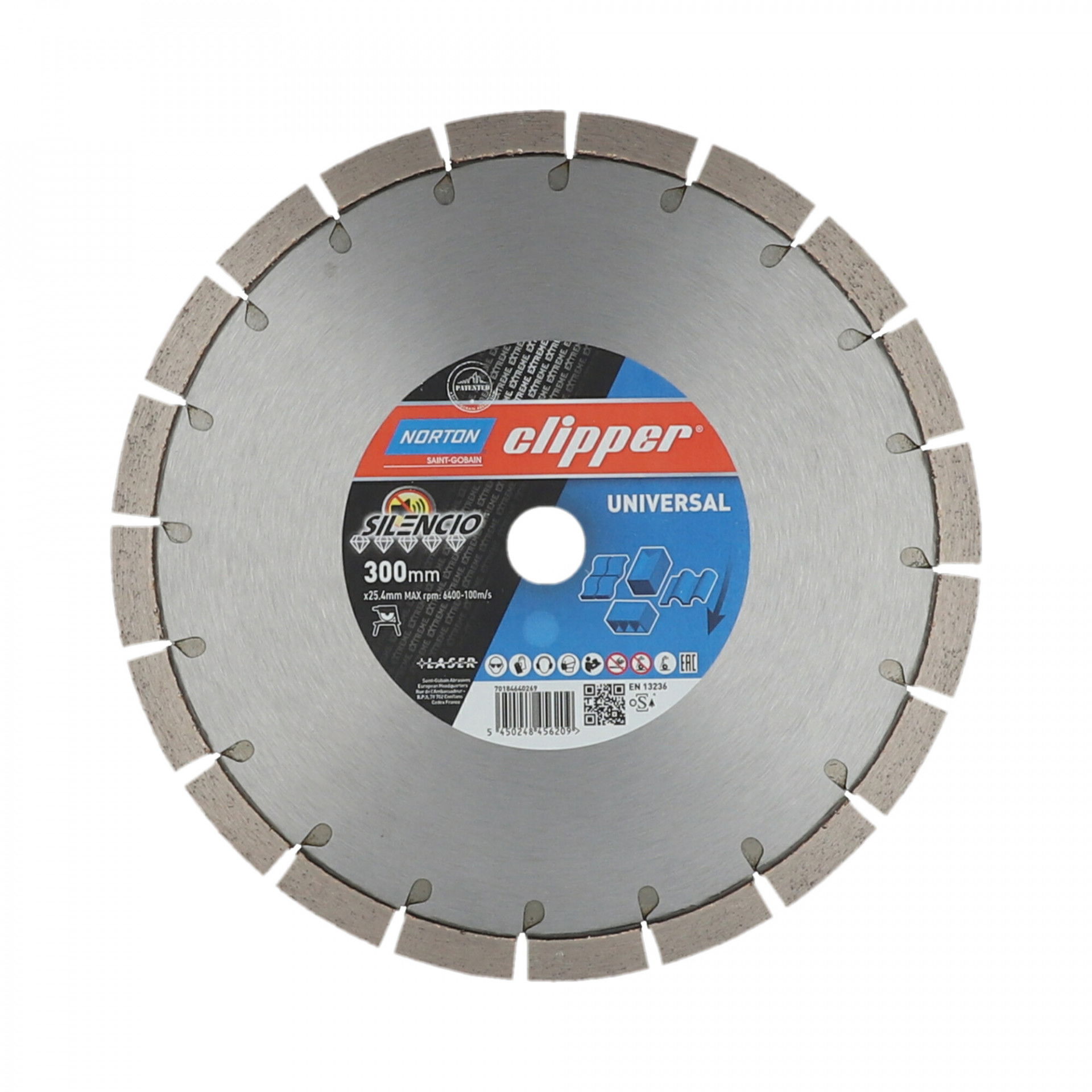 Norton Clipper Extreme Universal Silencio gyémánt vágókorong Ø300x25,4 mm termék fő termékképe