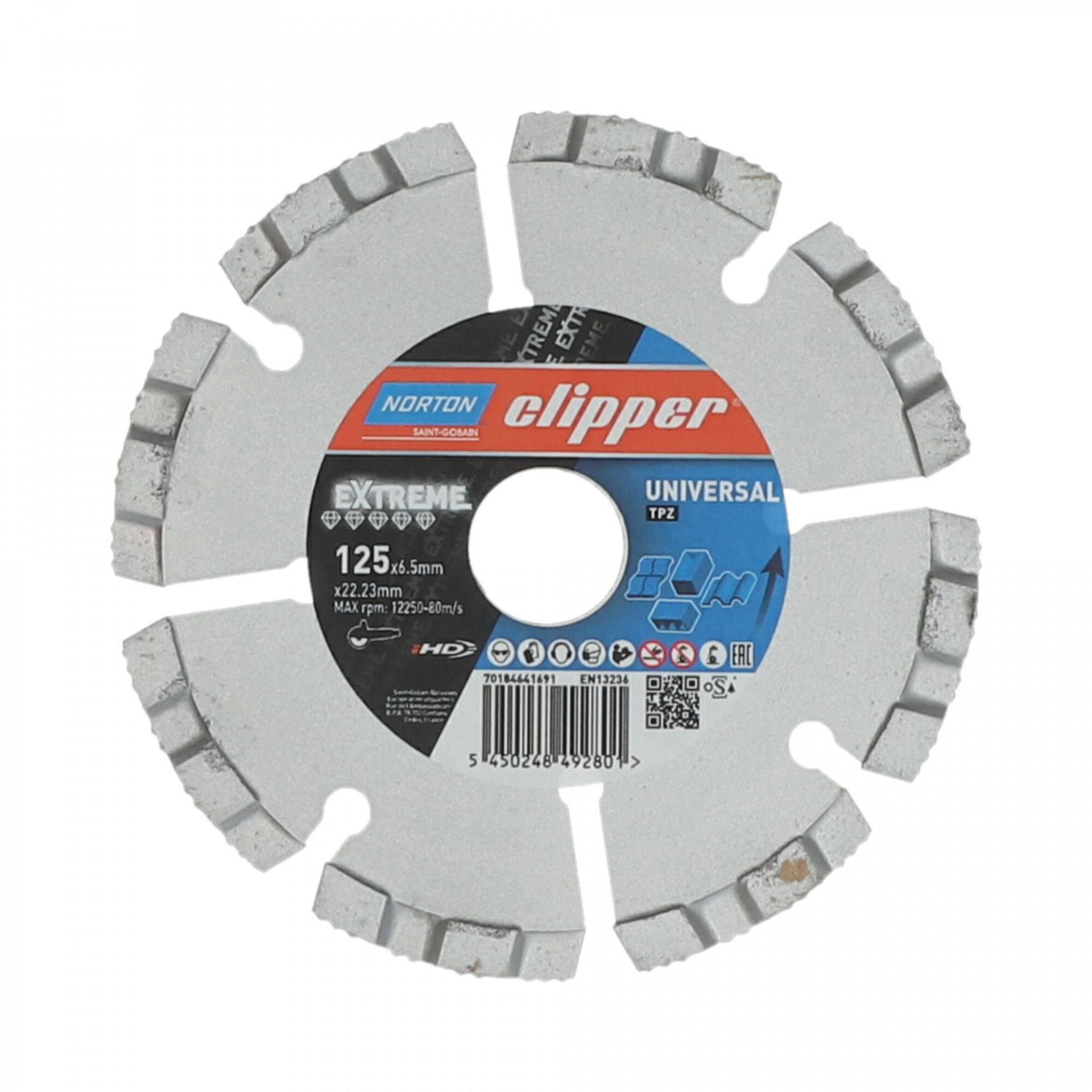 Norton Clipper Extreme Universal TP-Z gyémánt vágókorong Ø125x22,23 mm termék fő termékképe