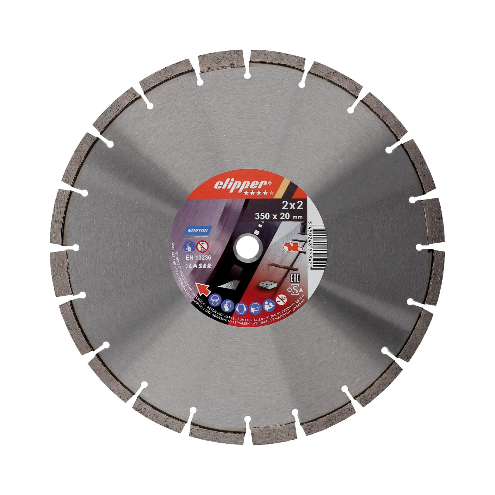 Norton Clipper Pro 2X2 Explorer gyémánt vágókorong Ø350x20 mm termék fő termékképe