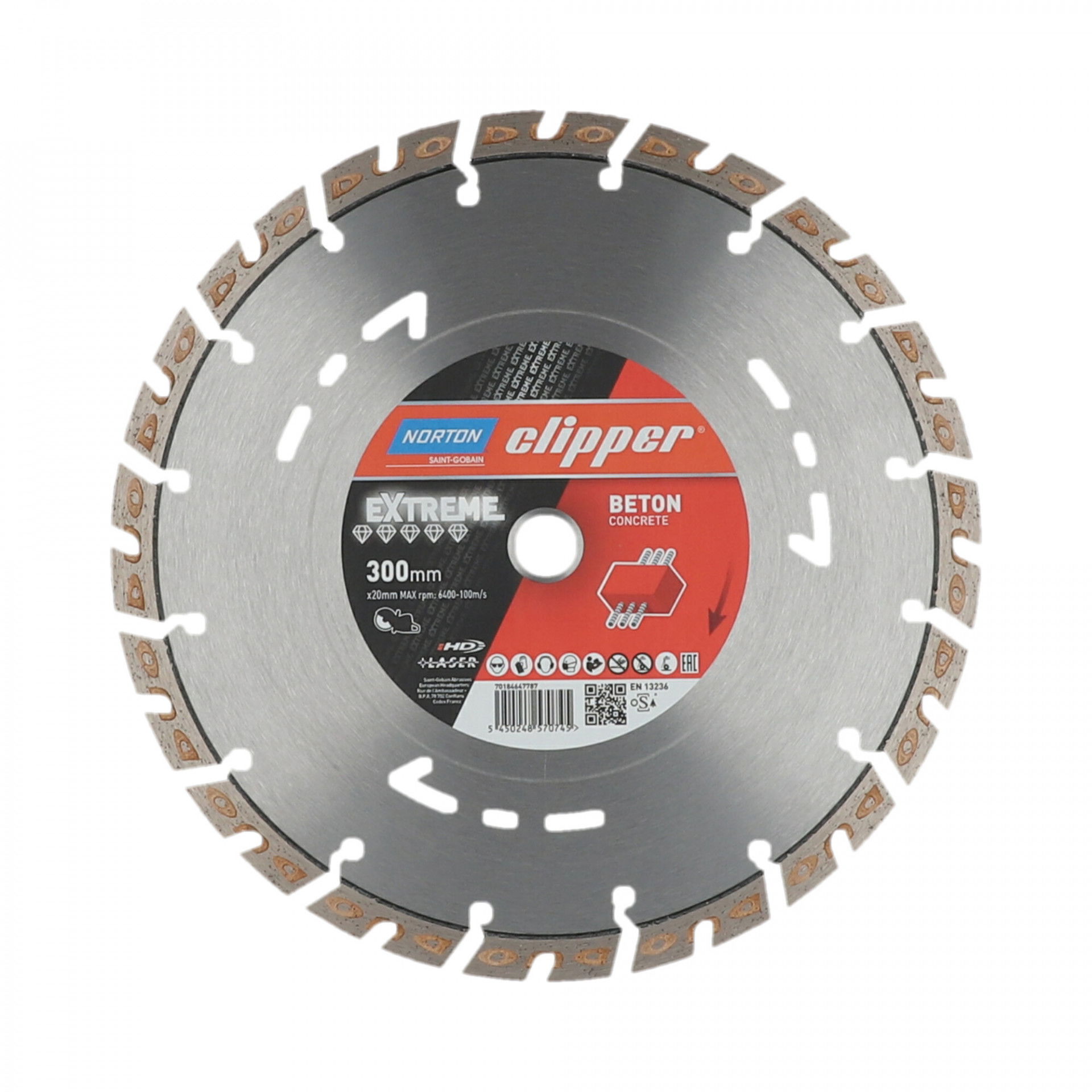 Norton Clipper Extreme Beton gyémánt vágókorong Ø300x20 mm termék fő termékképe